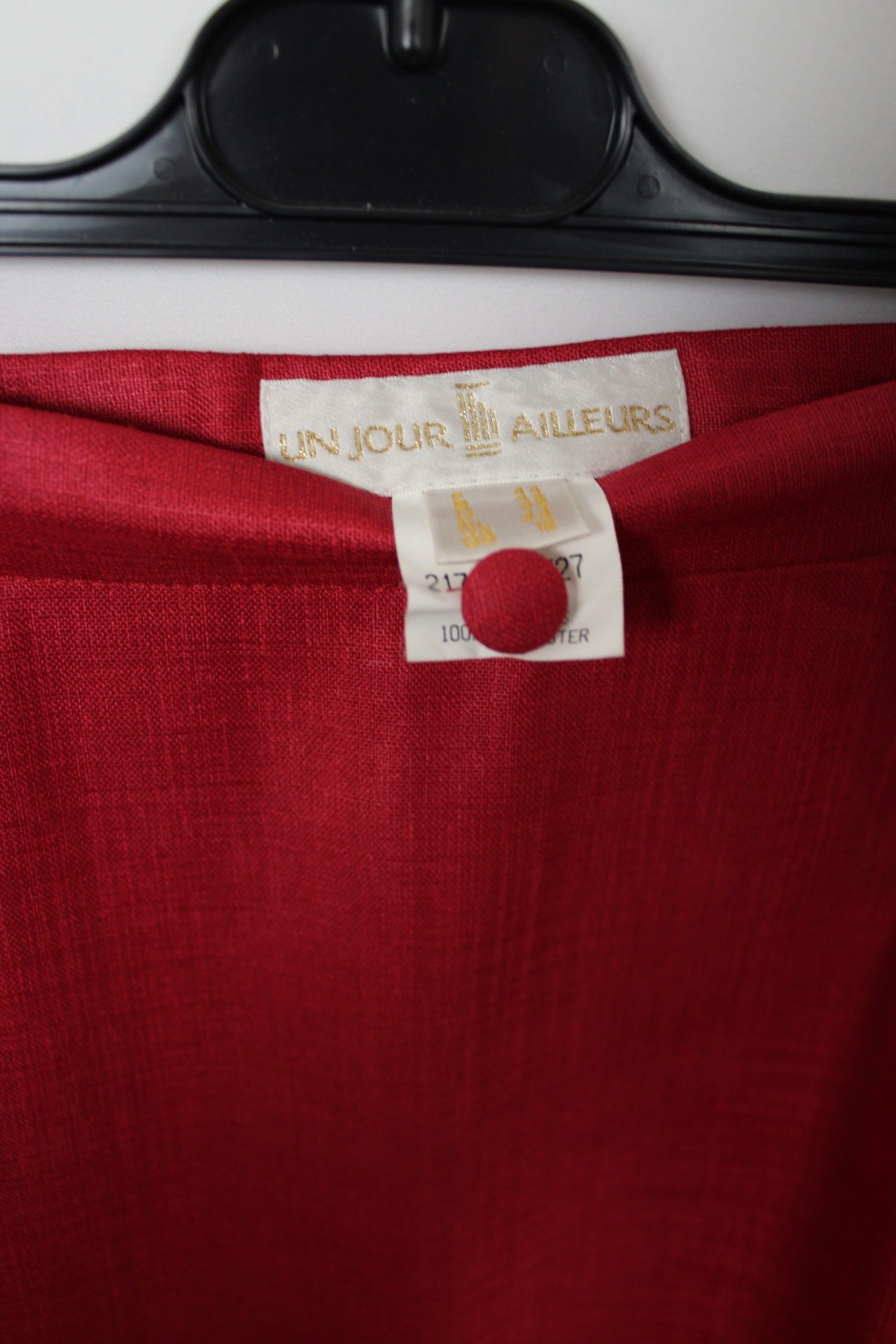 🍒🌸Jupe longue rouge volantée - Un jour ailleurs 90's - Taille 38🌸🍒