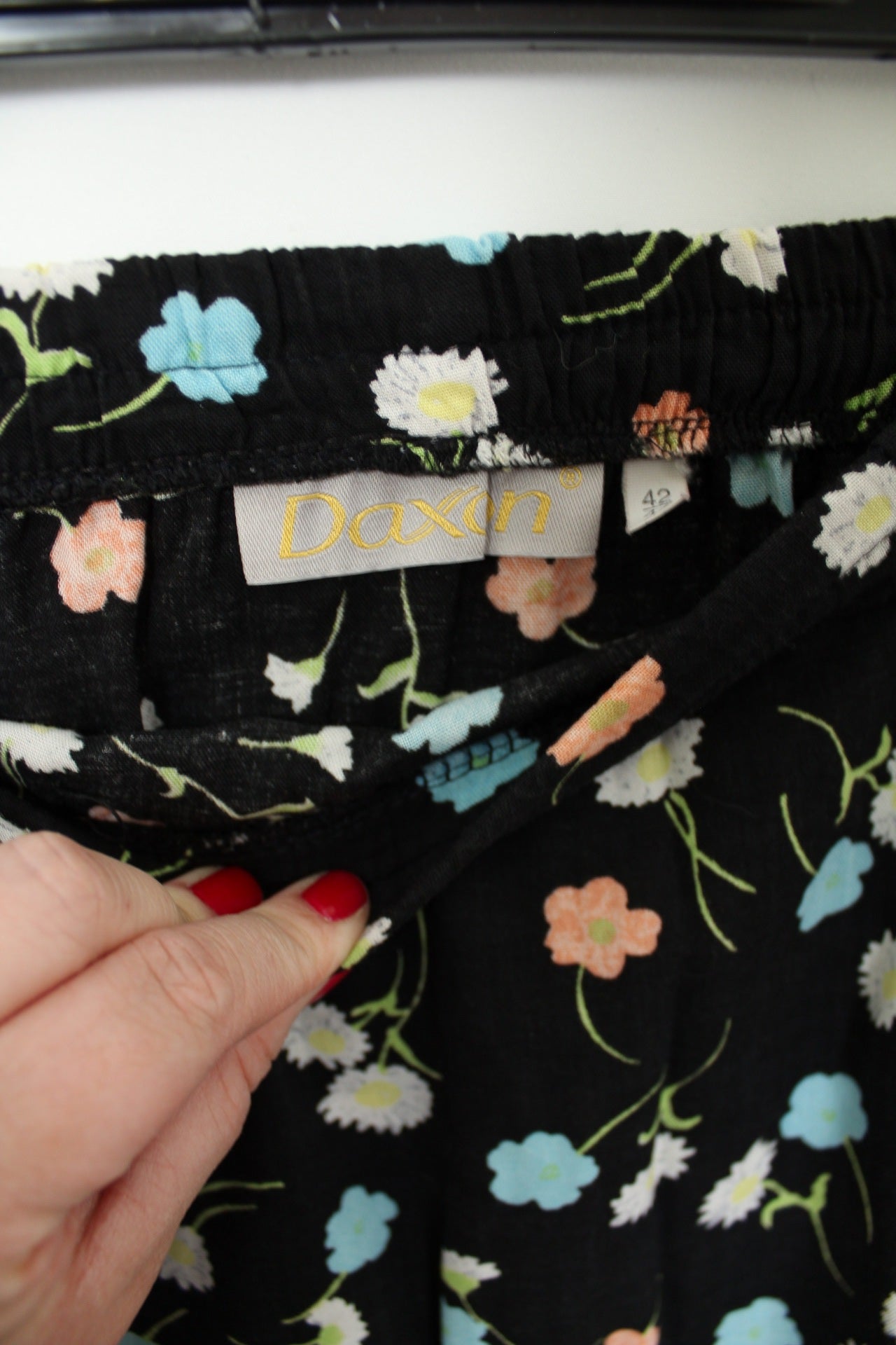 🍒🌸Jupe vintage 90's Daxon imprimé fleuri - Taille 36 à 40🌸🍒