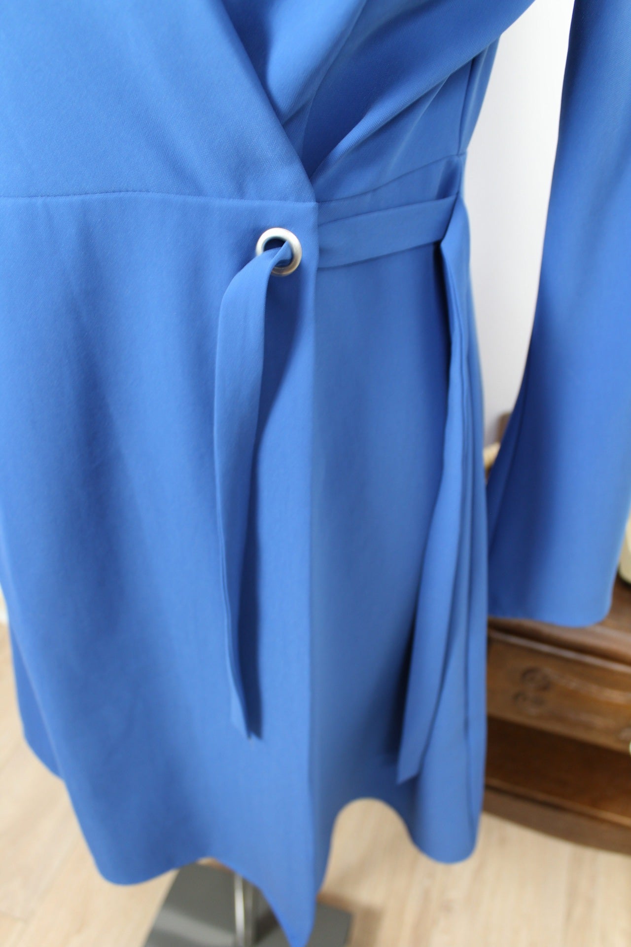 🌸🍒Robe portefeuille Rick Cardona bleu colbat - Taille 36/38🍒🌸