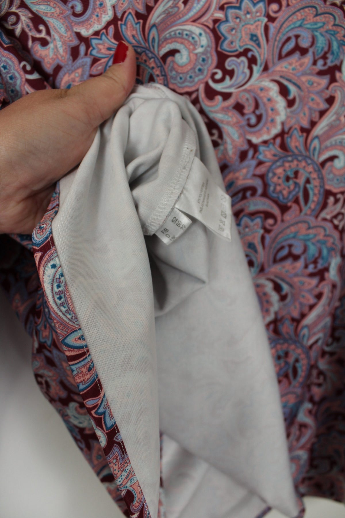 Chemise vintage années 90 fleurie baroque & boutons pressions nacrés - Taille 46/48