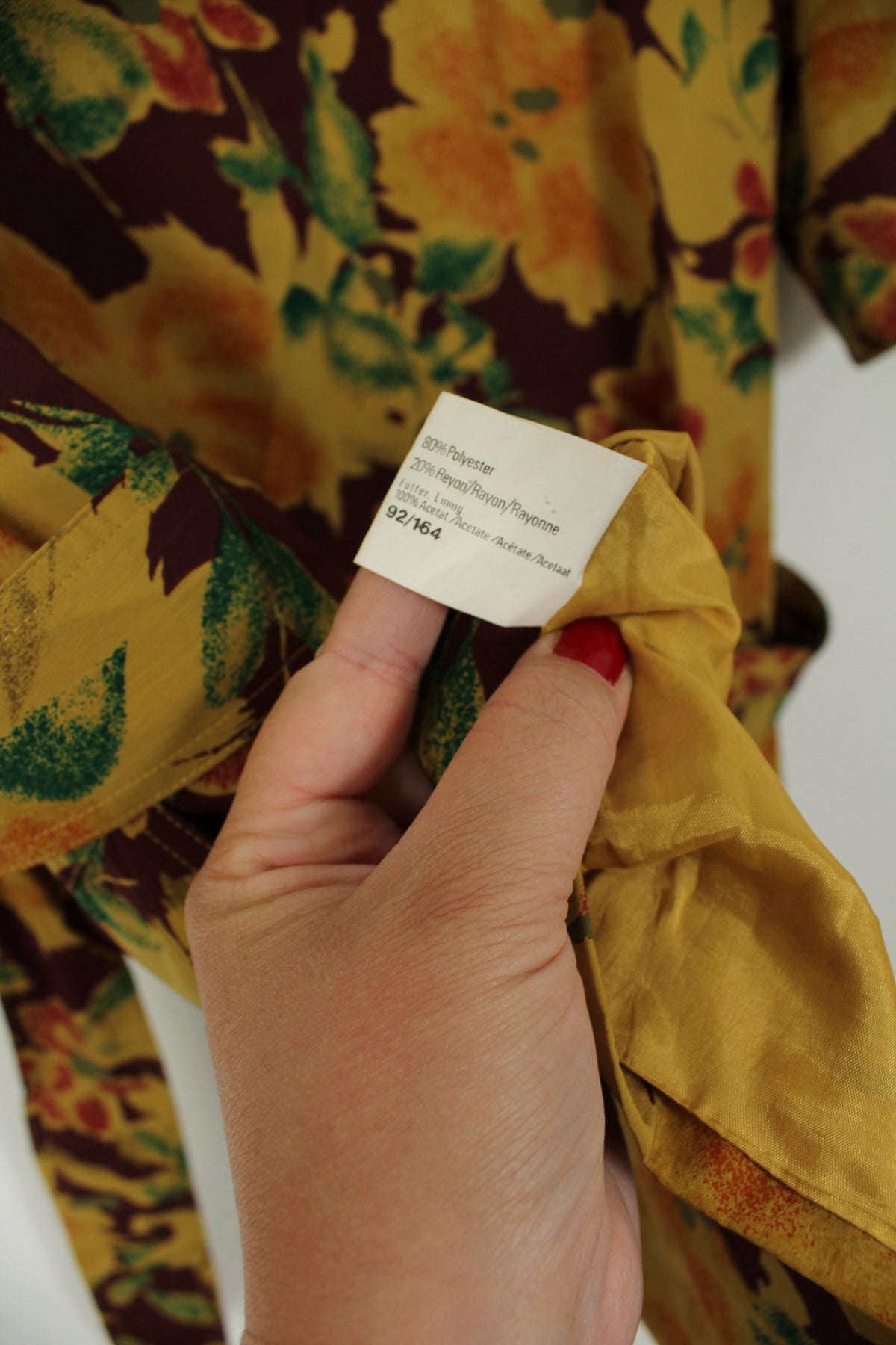 Blouse veste vintage années 80 fleurs d'automne - Betty Barclay Taille 40