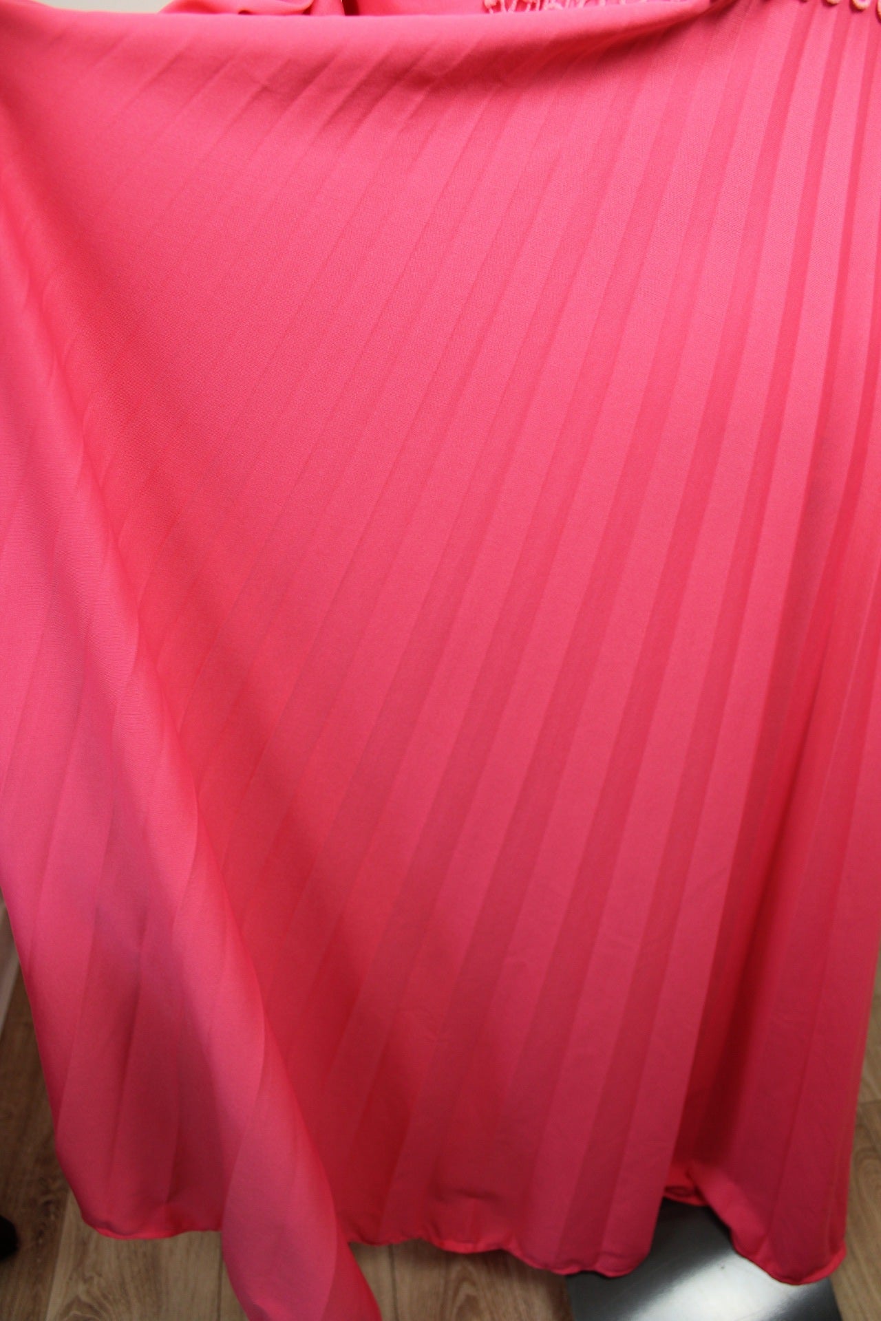 🌸🍒Robe longue vintage 70/80's rose pep's coupe empire - Taille 40🍒🌸