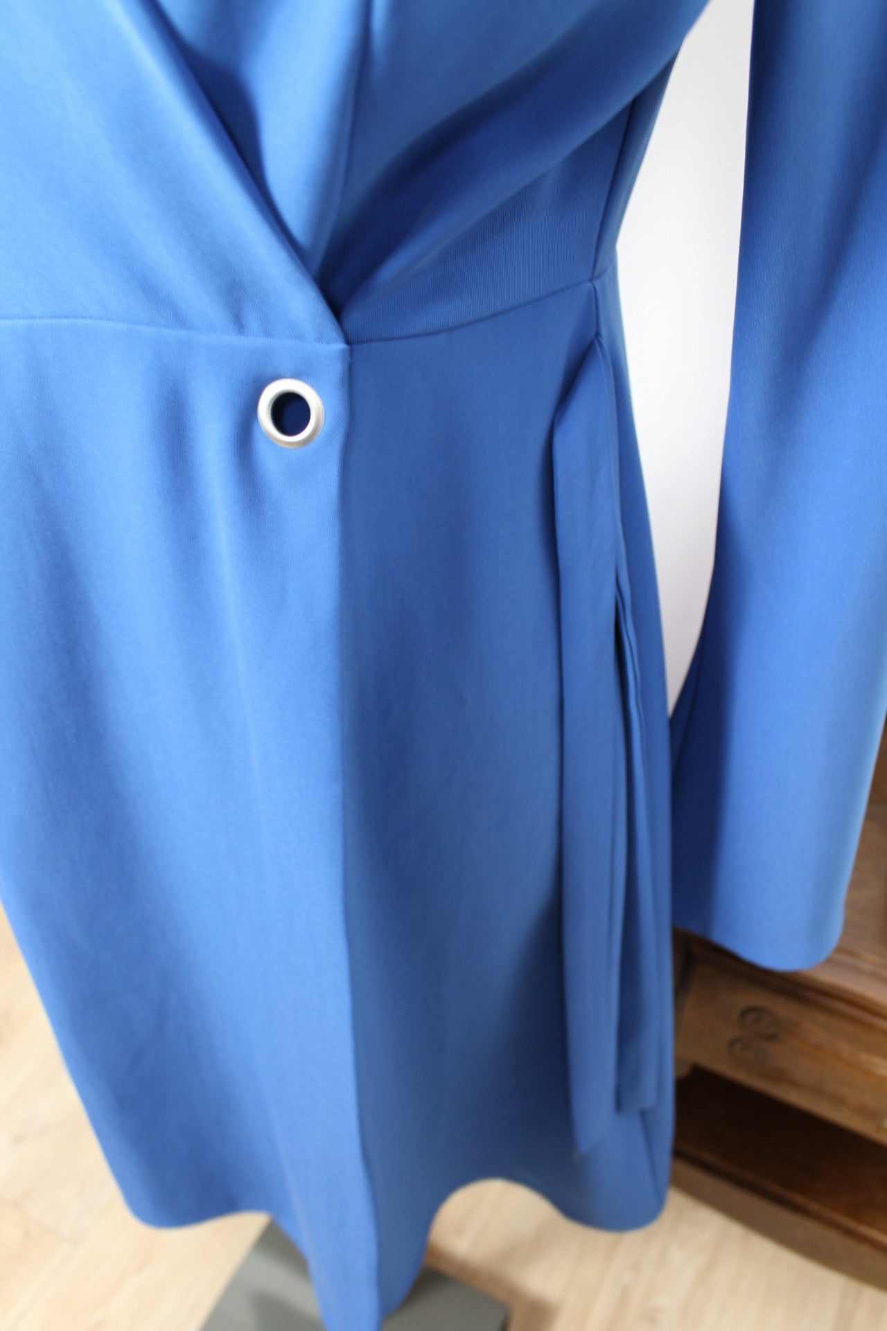 🌸🍒Robe portefeuille Rick Cardona bleu colbat - Taille 36/38🍒🌸