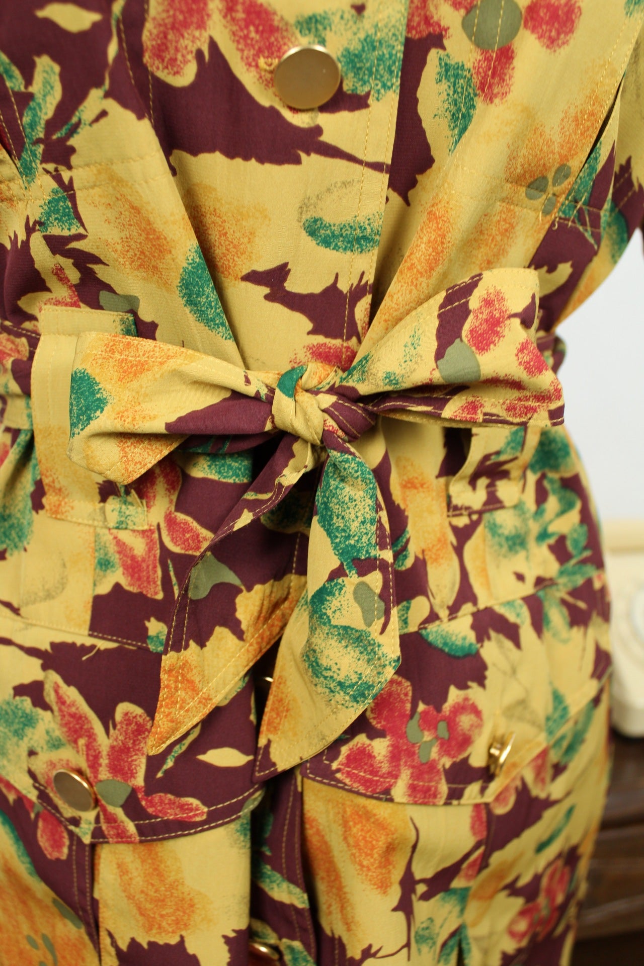 🍒🌸 Blouse veste vintage 80's - fleurs d'automne - Betty Barclay🌸🍒