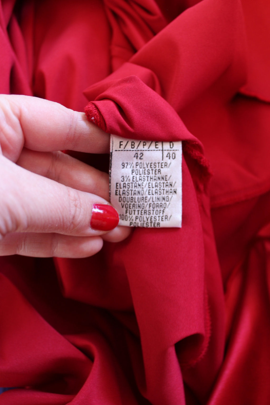 ✨Robe de soirée rouge satinée vintage perlée 80/90s - collier intégré✨