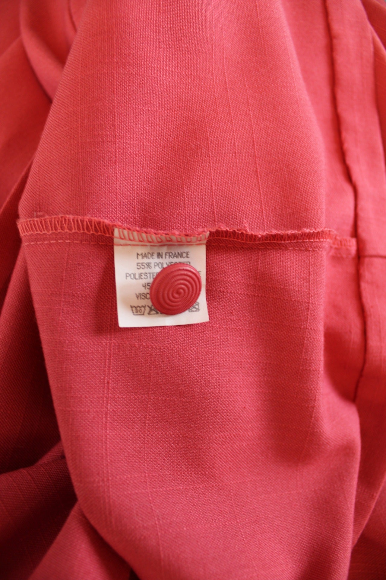 🌸🍒Robe vintage rose poudré 80's - coupe ceinturée - Taille 40🍒🌸