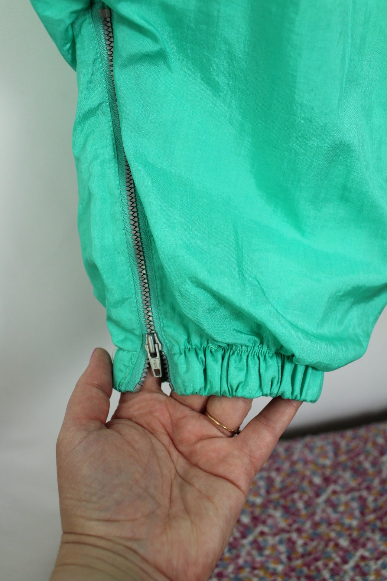 🌸🍒Jogging comfy vintage 90's Winch vert d'eau - style parachute - Taille 38/40🍒🌸