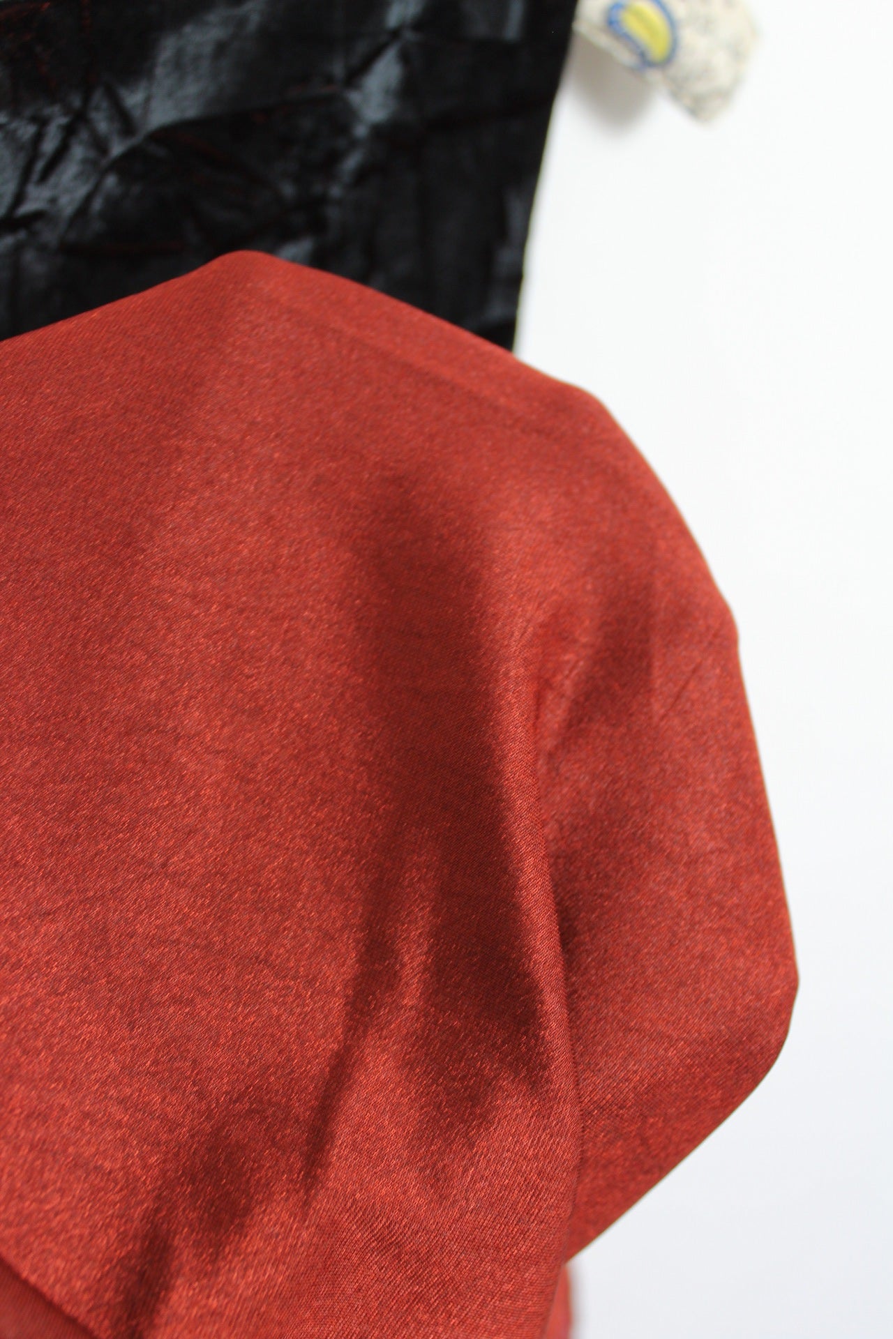 ✨Robe en velours froissé reflets bordeaux cuivré - Promod vintage 80's - robe de soirée✨