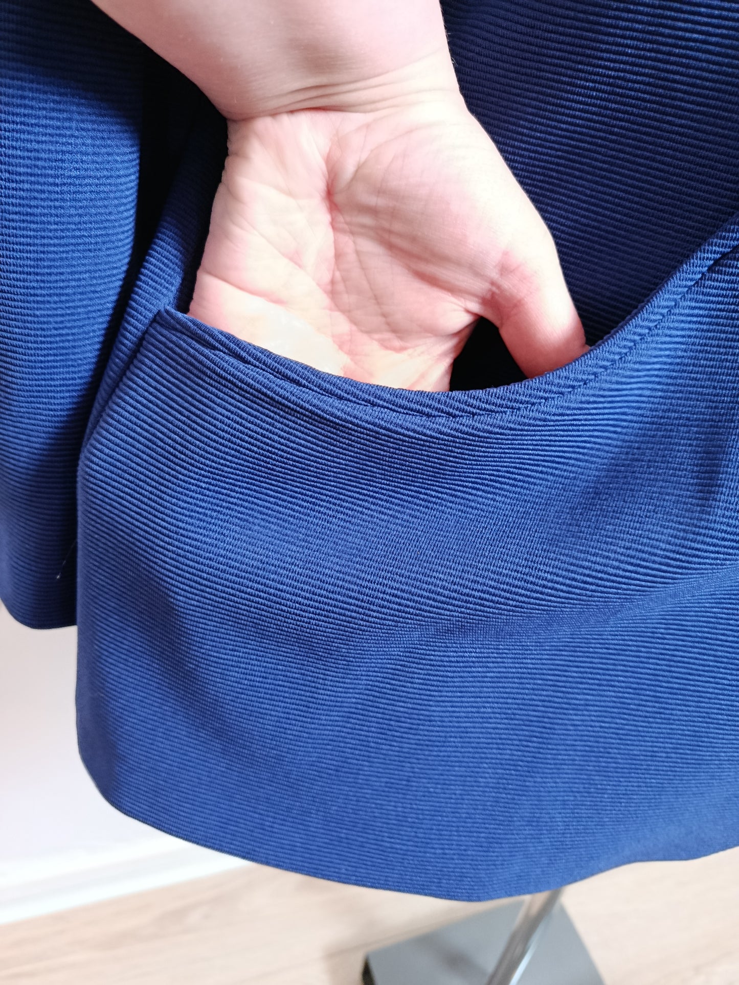 ✨Veste blazer vintage 80/90s - bleu roi à boutons bijoux chic✨
