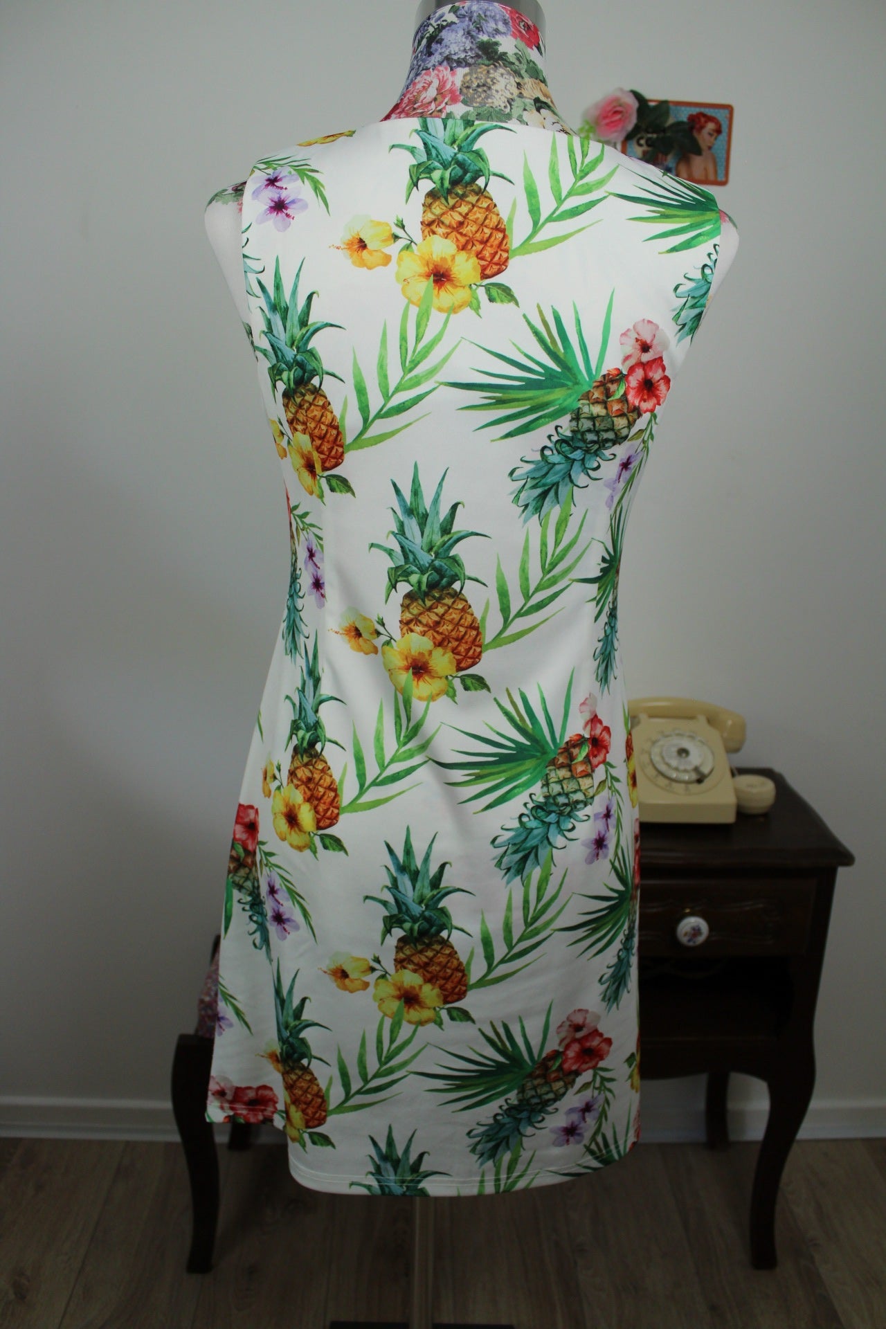 🌸🍒Robe tropicale Molly Bracken Ananas & fleurs des îles - Taille 36🍒🌸