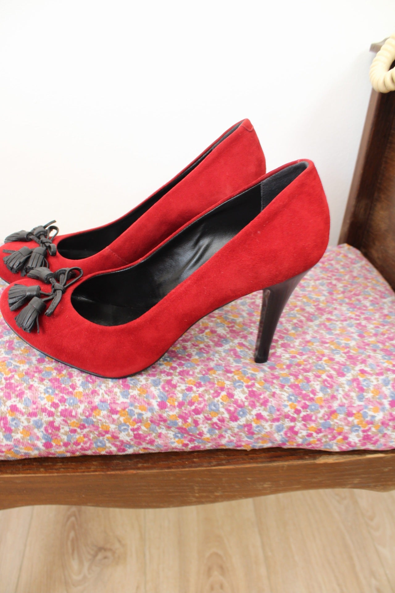 🌸🍒Escarpins Minelli style pin-up rouge - pointure 40🍒🌸