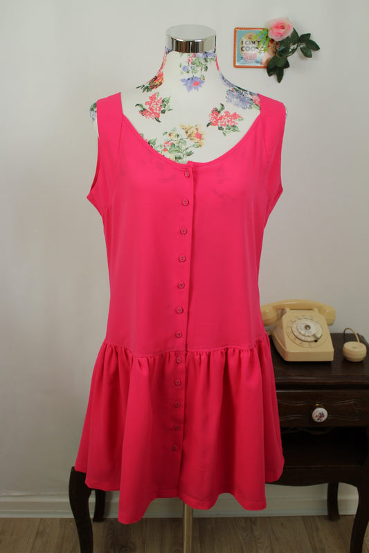 🌸🍒Robe rétro Pepaloves rose bonbon esprit pin-up - Taille 40🍒🌸