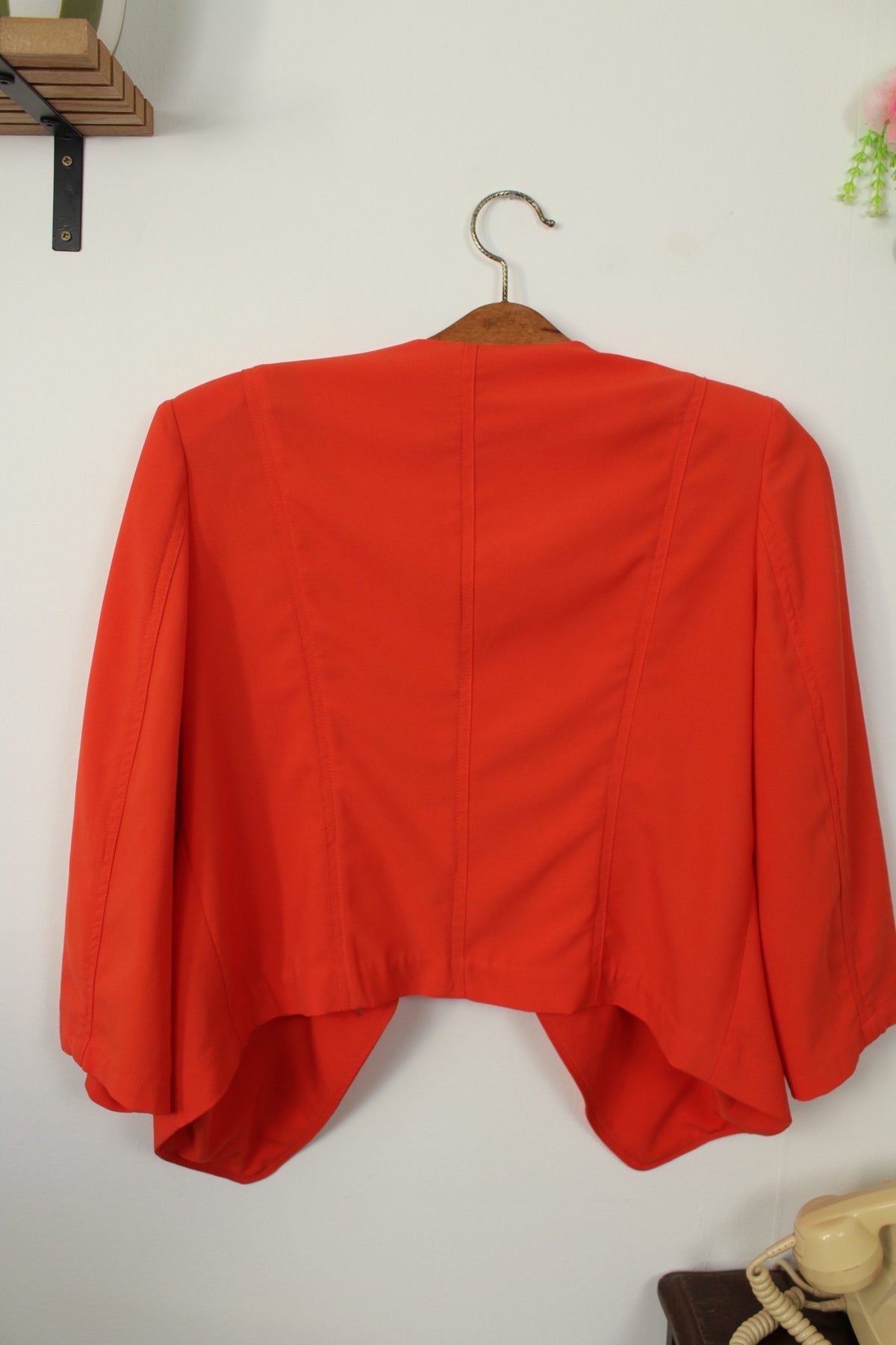 Veste rétro Patrice Breal orange pep's preppy chic années 2000 - Taille 40/42