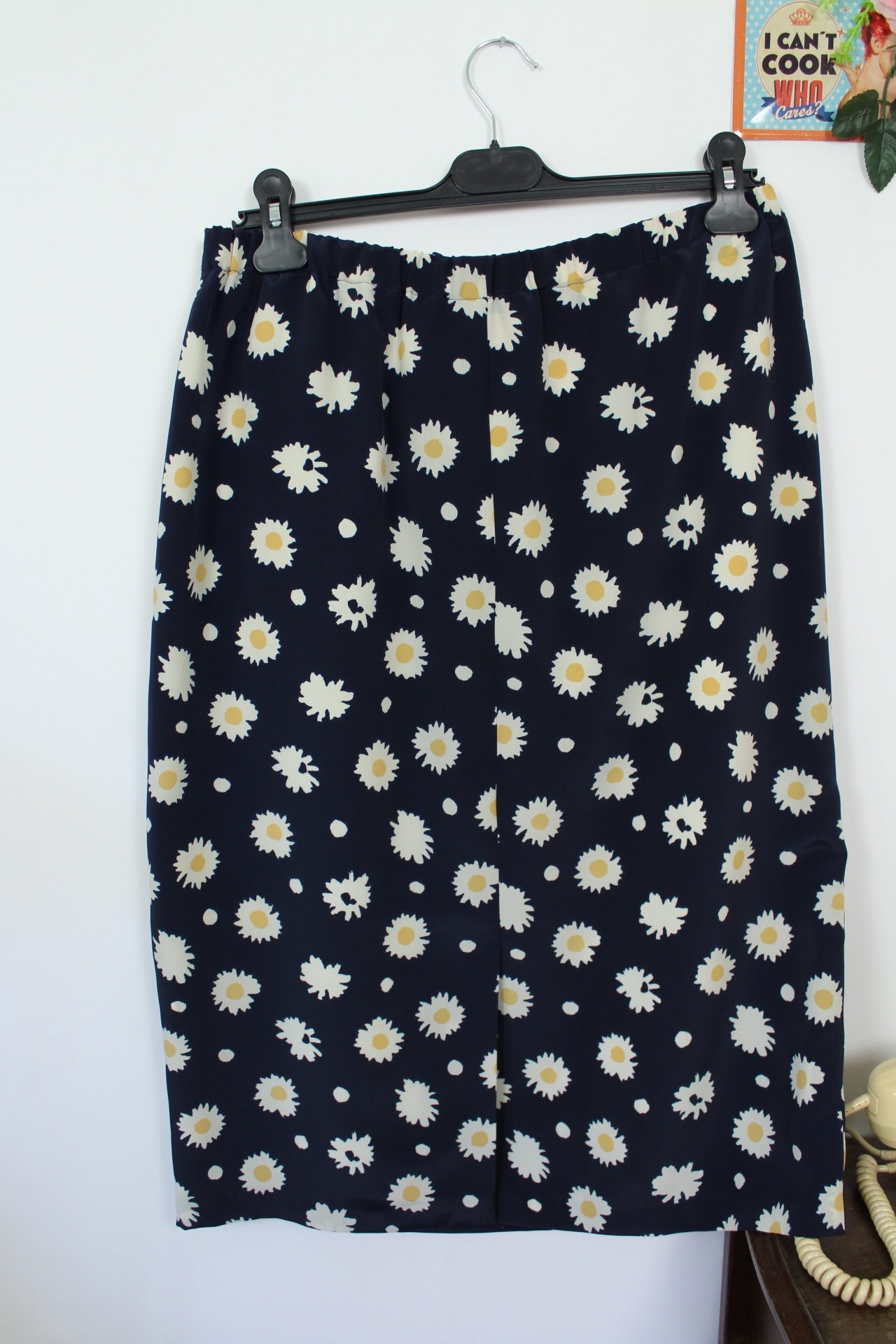 🌸🍒Jupe vintage 80/90s imprimée marguerites - Marcelle Griffon - Taille 42/44🍒🌸