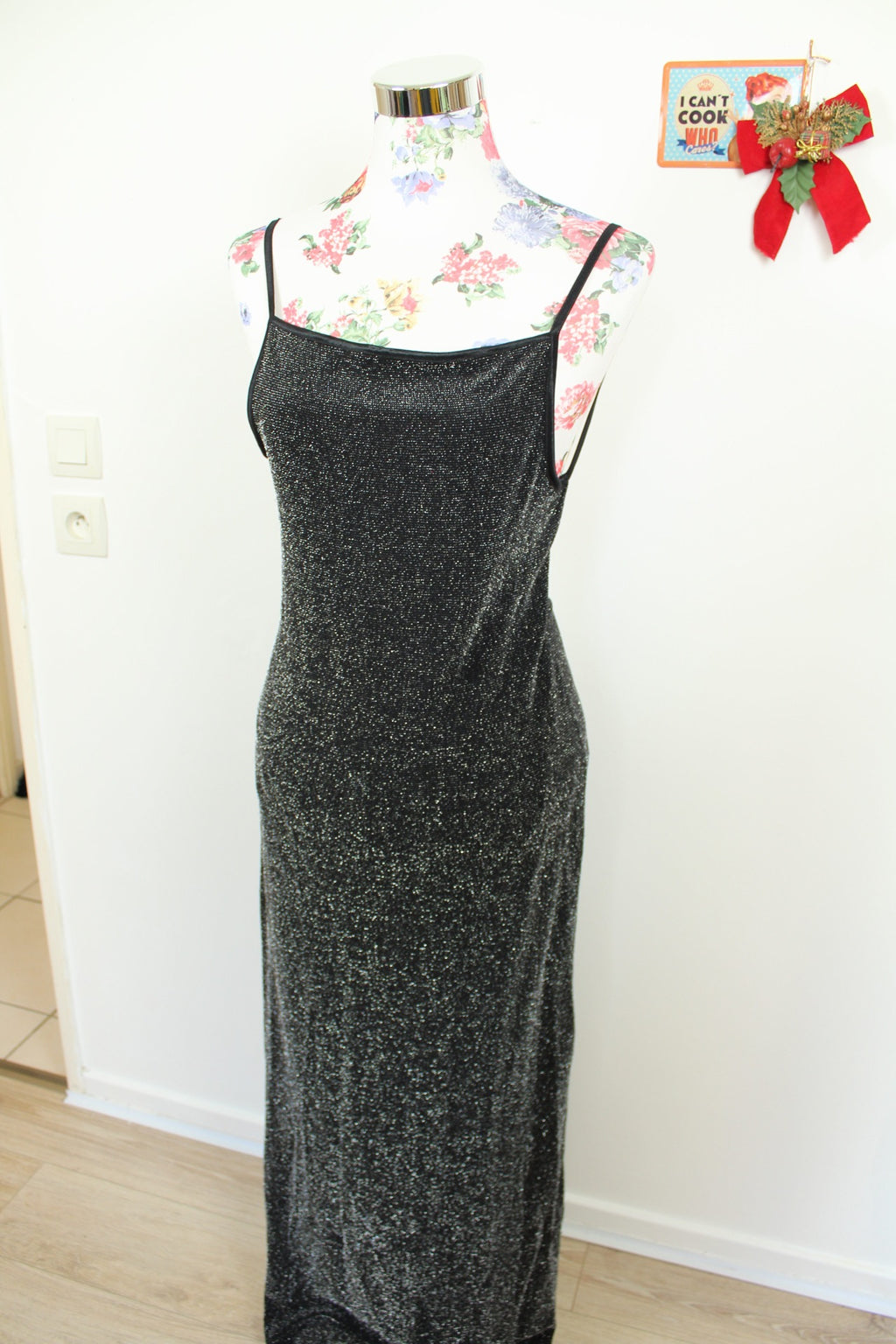 ✨Robe longue glitter fendue - silhouette Hollywood pour les fêtes✨