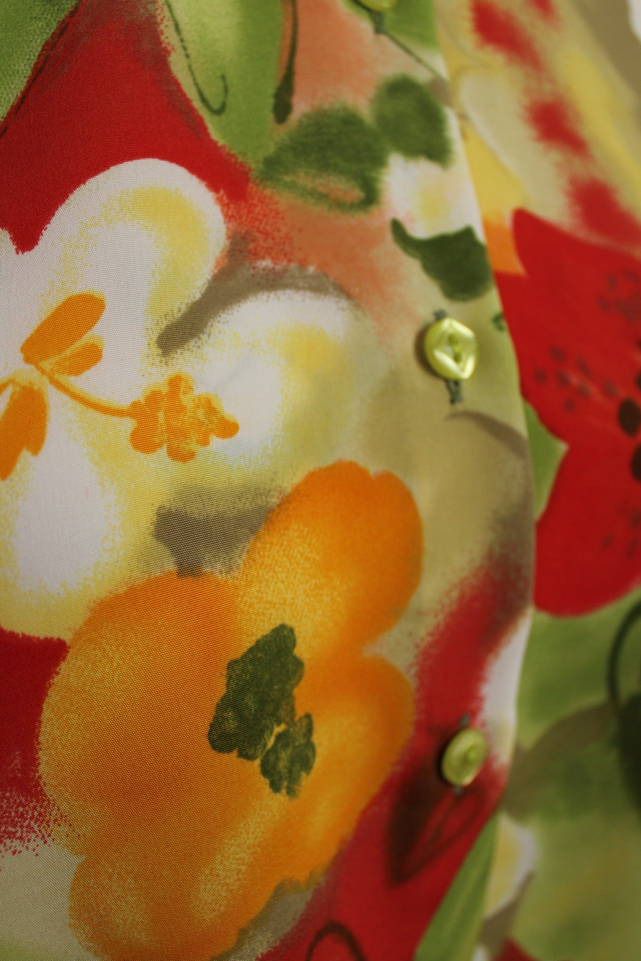 🌸Chemise vintage 90's ultra colorée Mikava - fleurs en aquarelle🍒