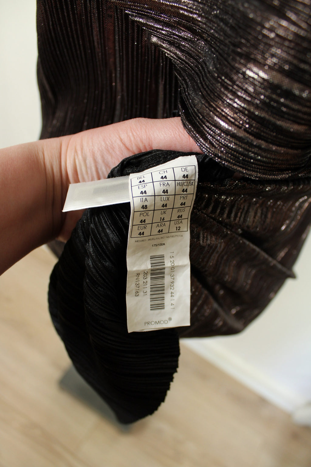 ✨Robe de soirée plissée bronze asymétrique - Promod✨