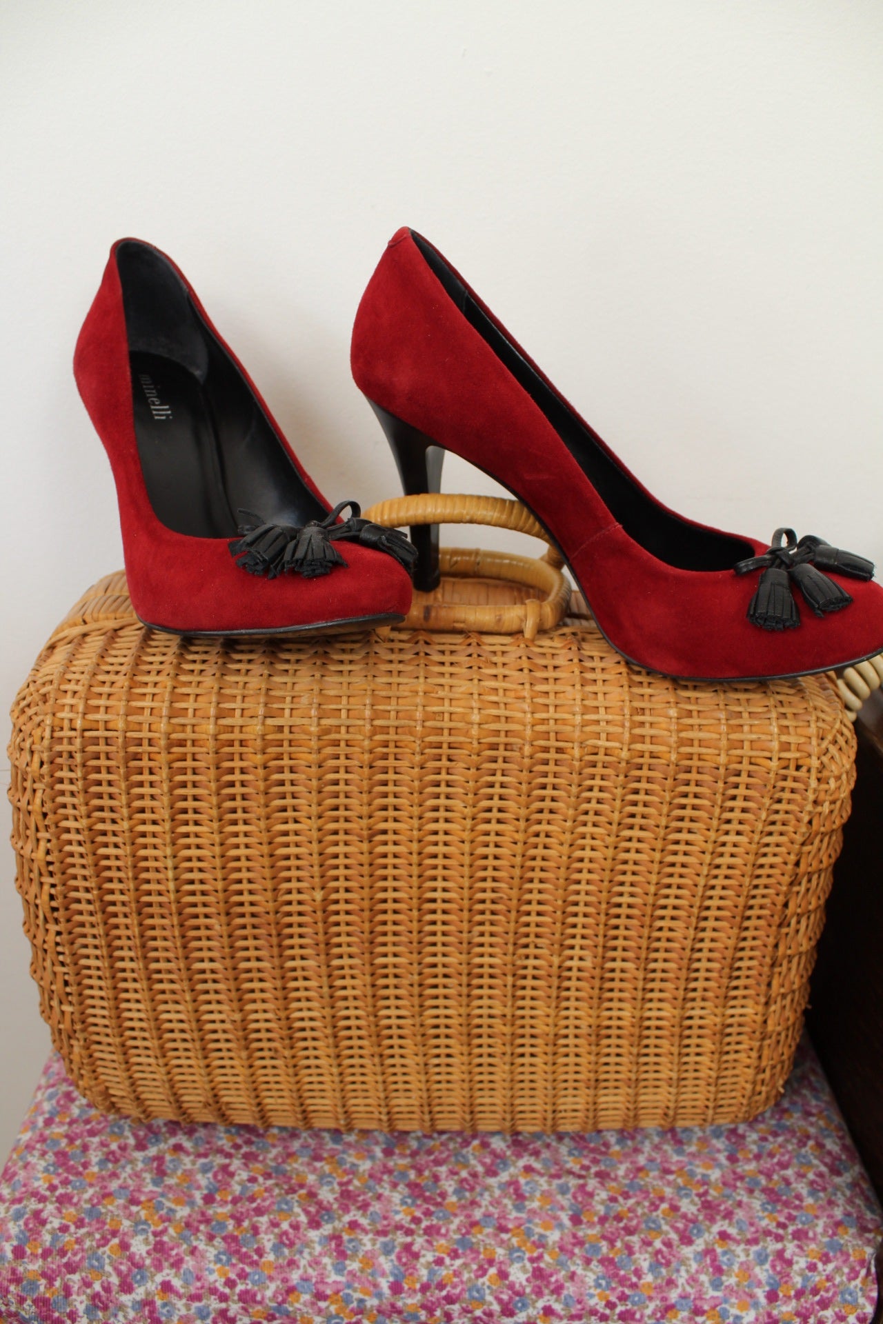 🌸🍒Escarpins Minelli style pin-up rouge - pointure 40🍒🌸