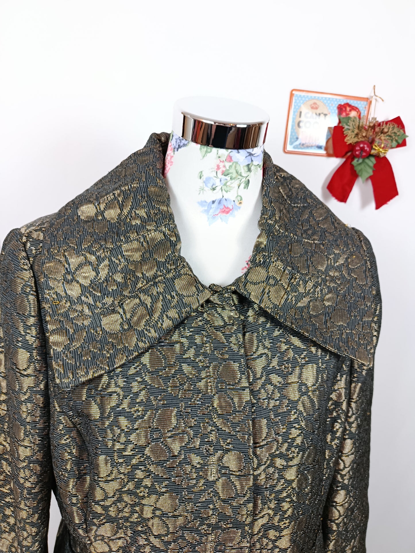 ✨Veste brocart dorée vintage H&M 2000's - chic & festive✨