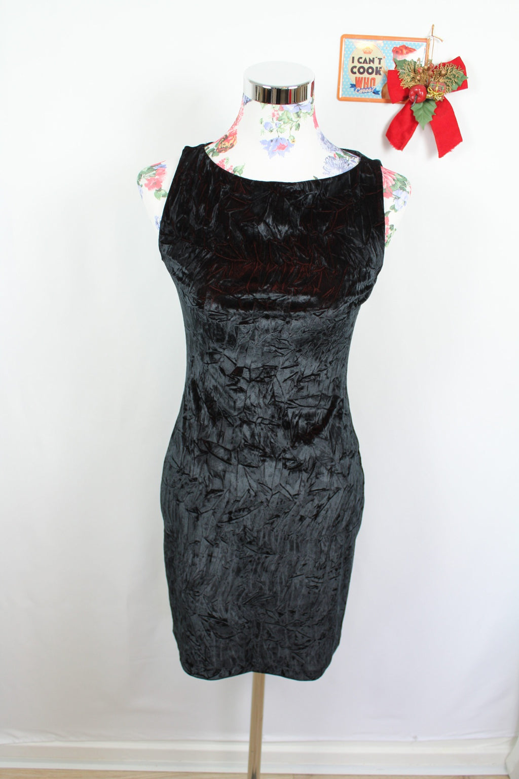 ✨Robe en velours froissé reflets bordeaux cuivré - Promod vintage 80's - robe de soirée✨