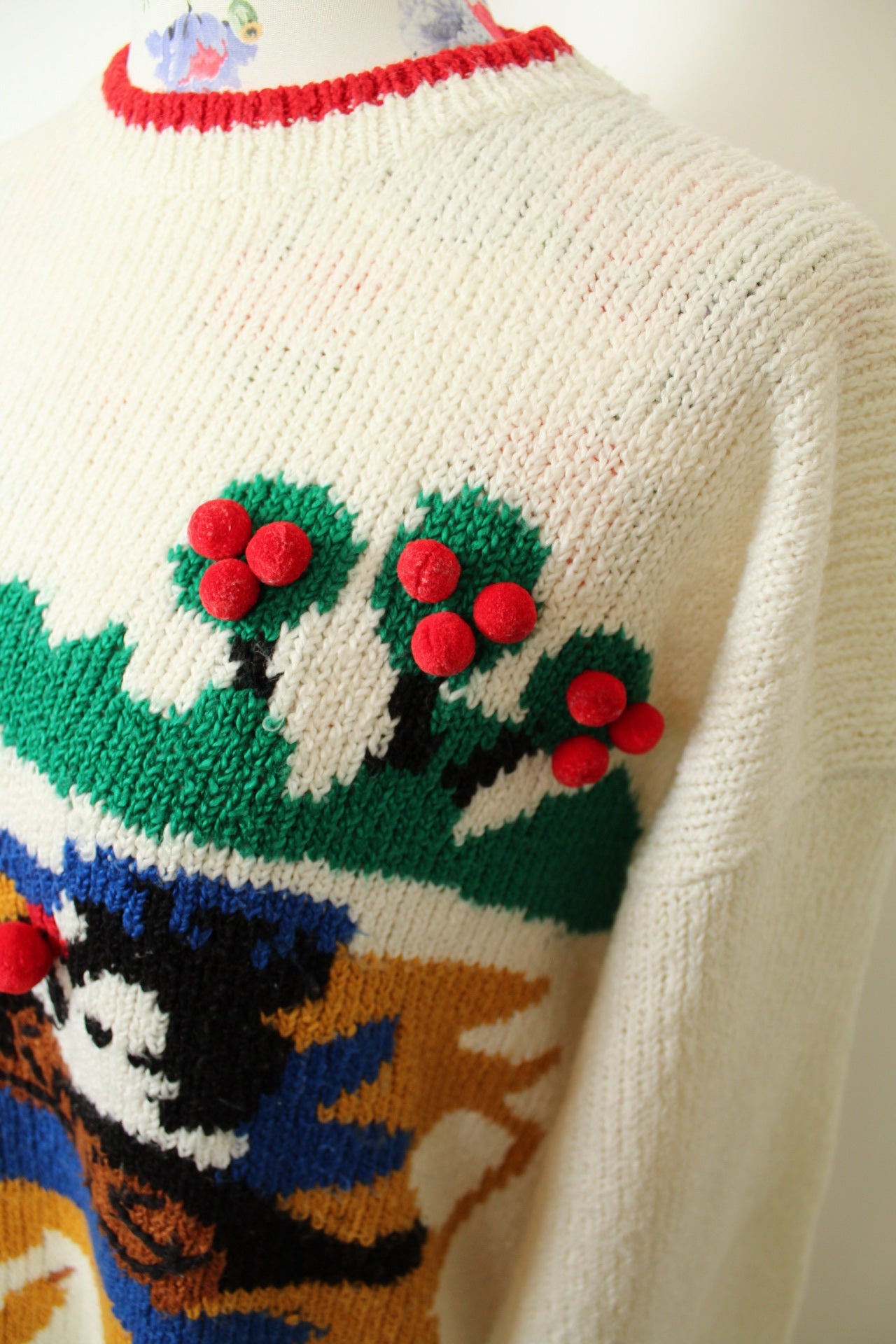 ✨Pull de Noël vintage 80's ultra original - esprit kitsch✨