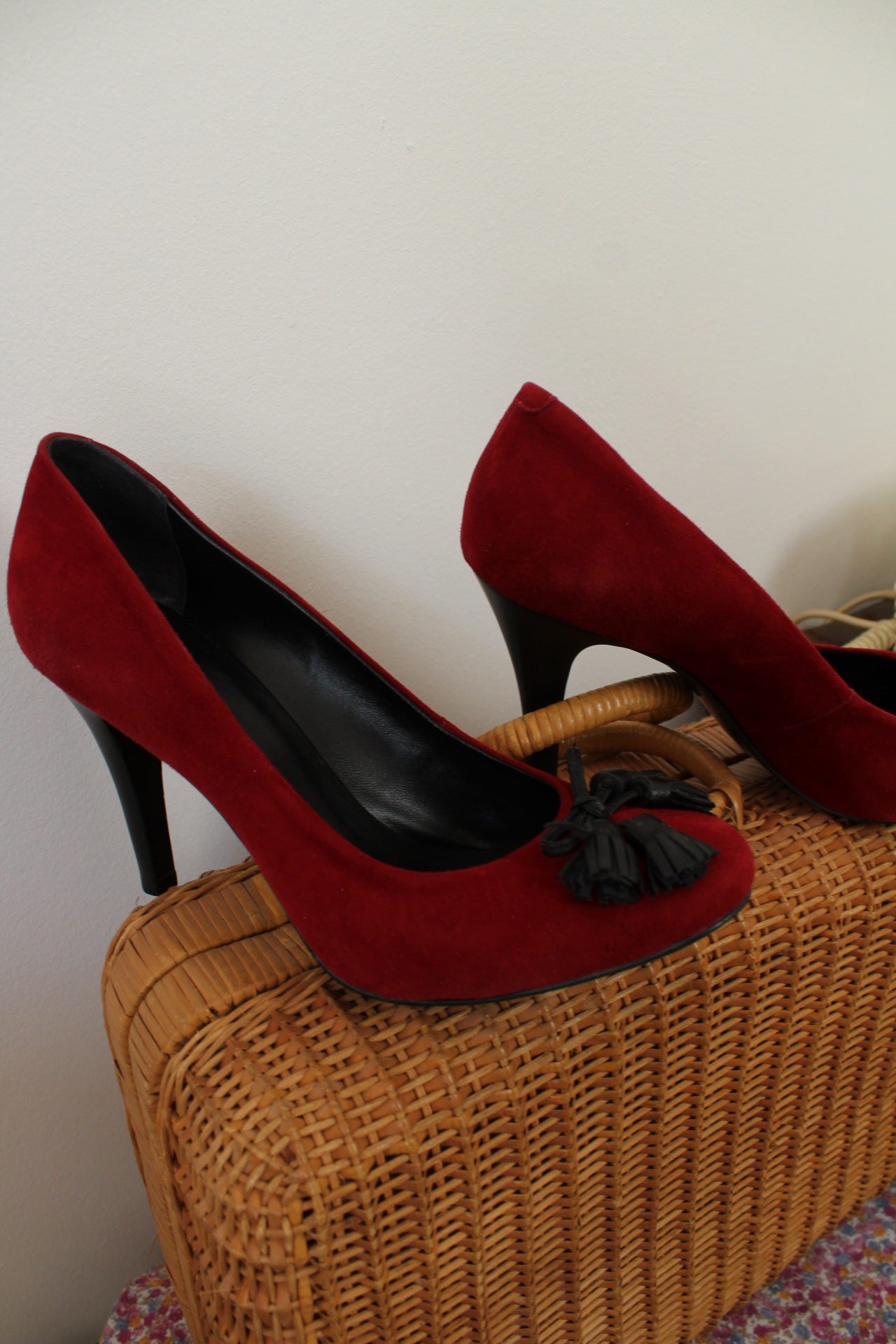 🌸🍒Escarpins Minelli style pin-up rouge - pointure 40🍒🌸