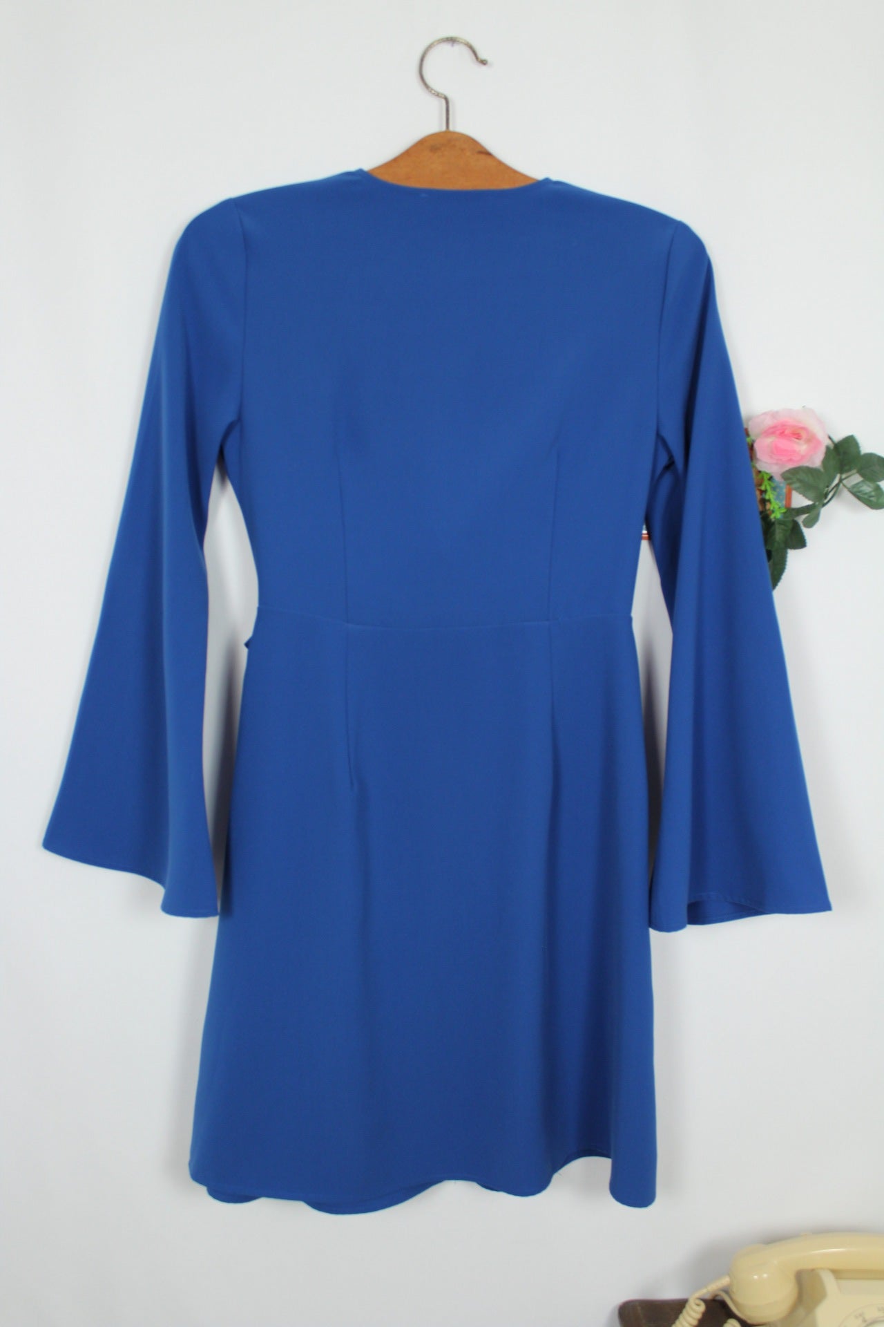 🌸🍒Robe portefeuille Rick Cardona bleu colbat - Taille 36/38🍒🌸