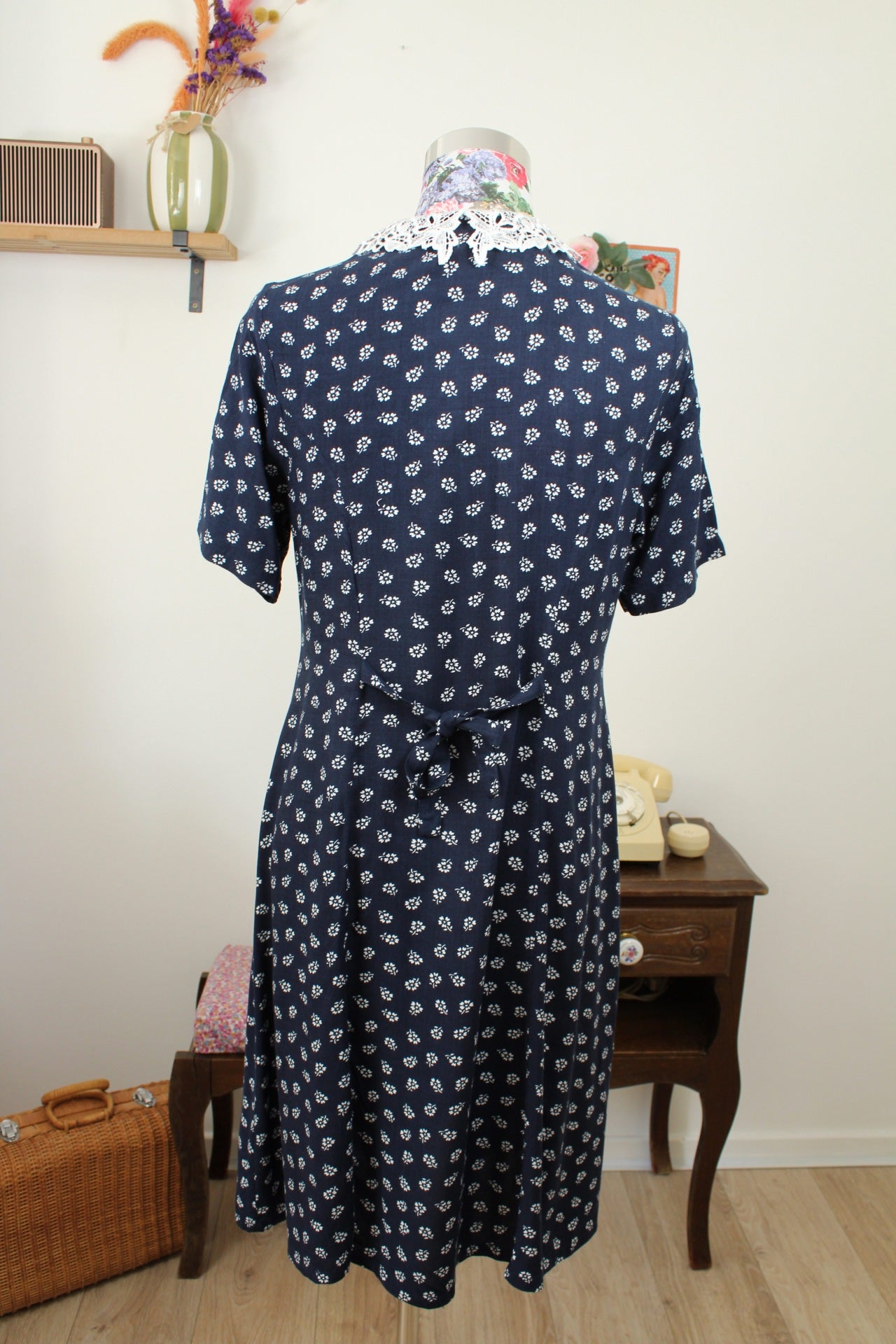 🌸🍒Robe vintage années 90 esprit tropicale & volants - Taille 38🍒🌸