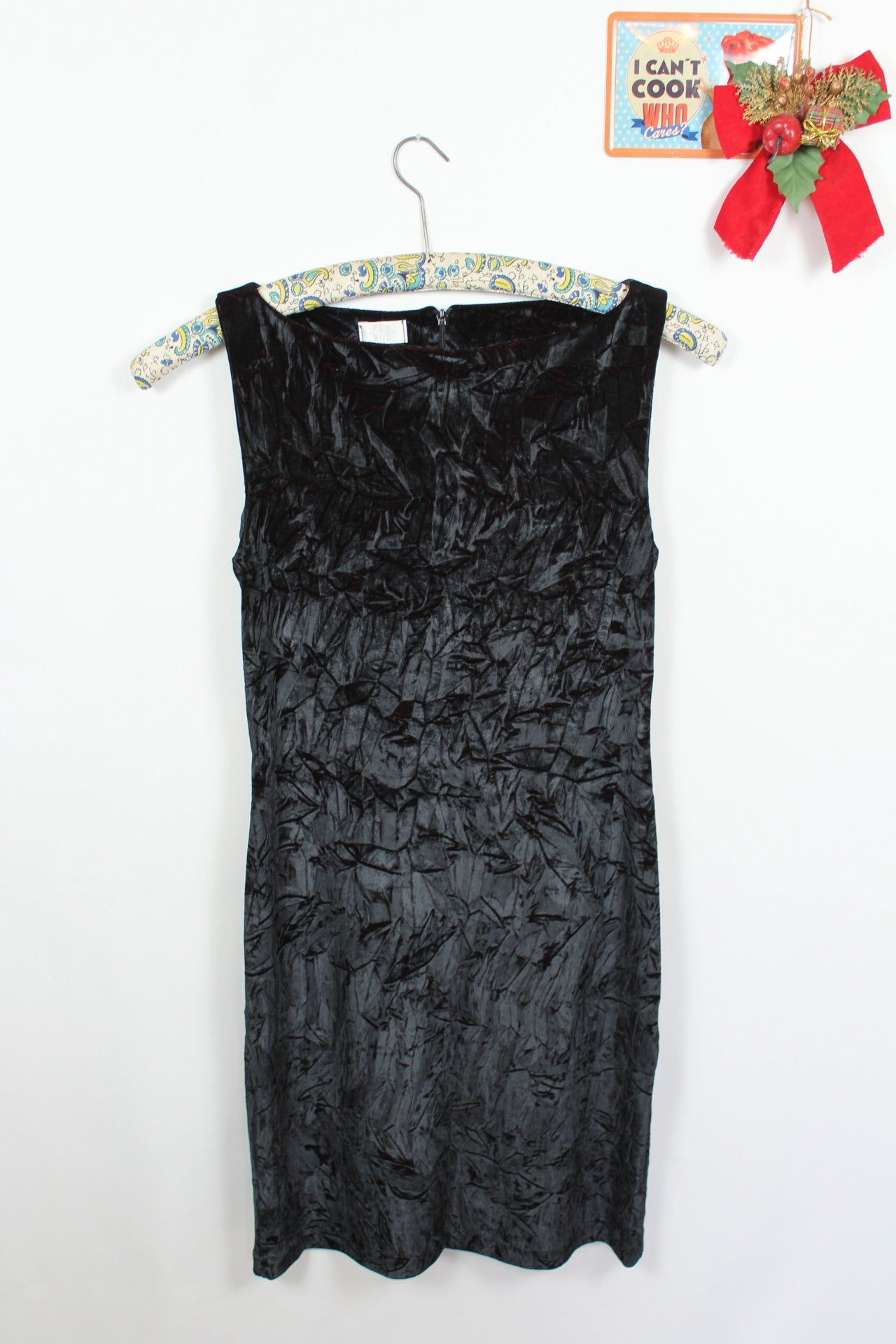 ✨Robe en velours froissé reflets bordeaux cuivré - Promod vintage 80's - robe de soirée✨