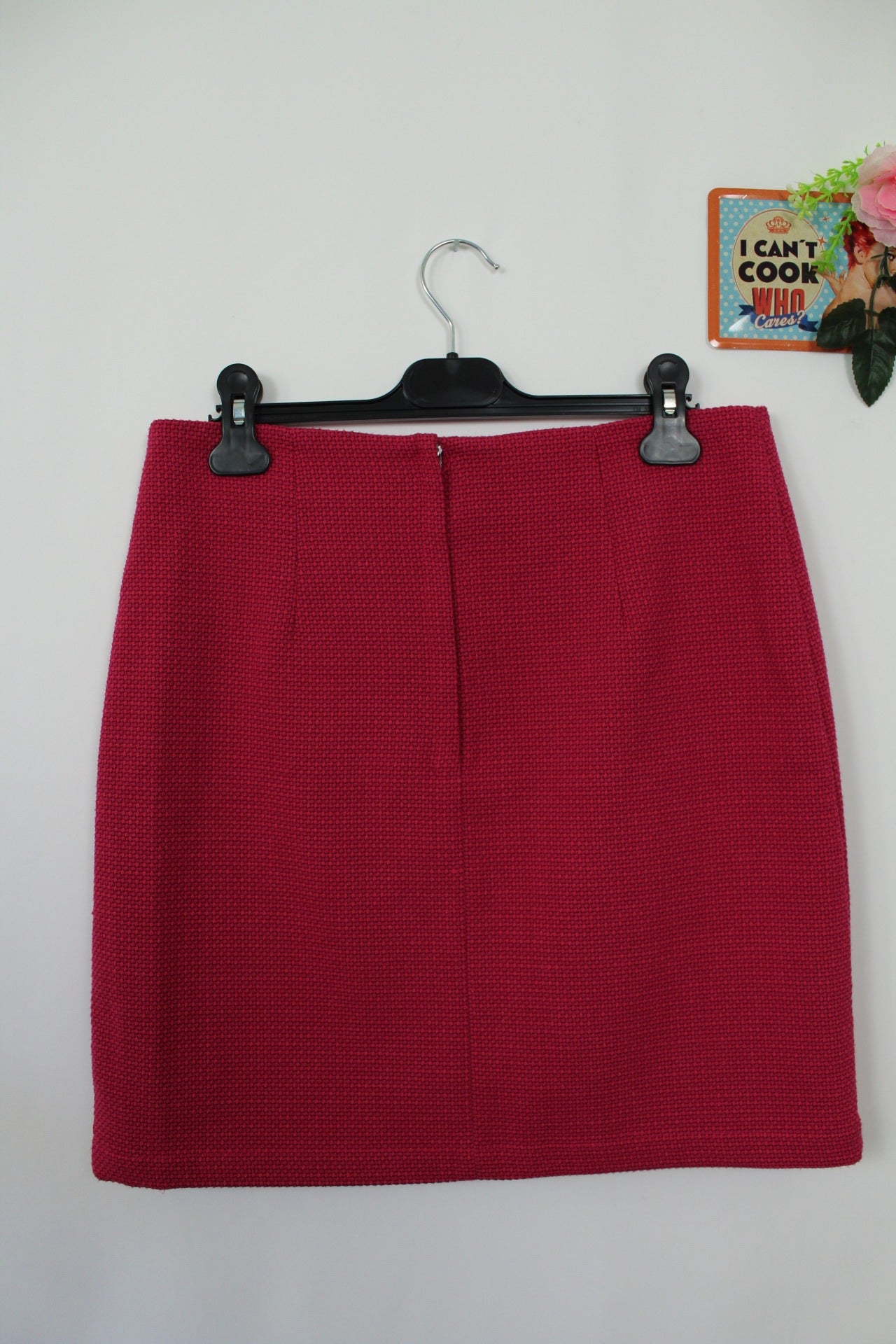 🍒🌸Jupe rose framboise Capsule - tissu épais façon portefeuille- Taille 38🌸🍒