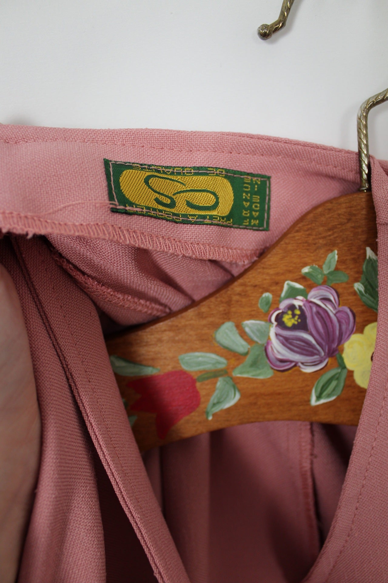 🍒🌸Blazer vintage 80's rose poudré preppy - Taille 38/40🌸🍒