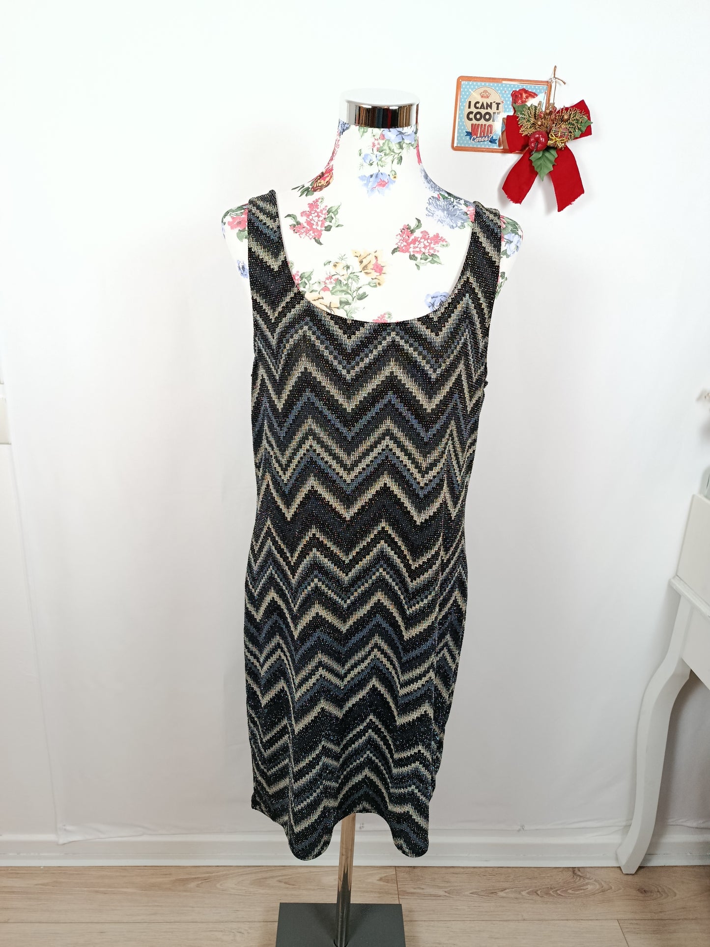 ✨Robe de soirée  stretch zigzag glitter spéciale fêtes✨