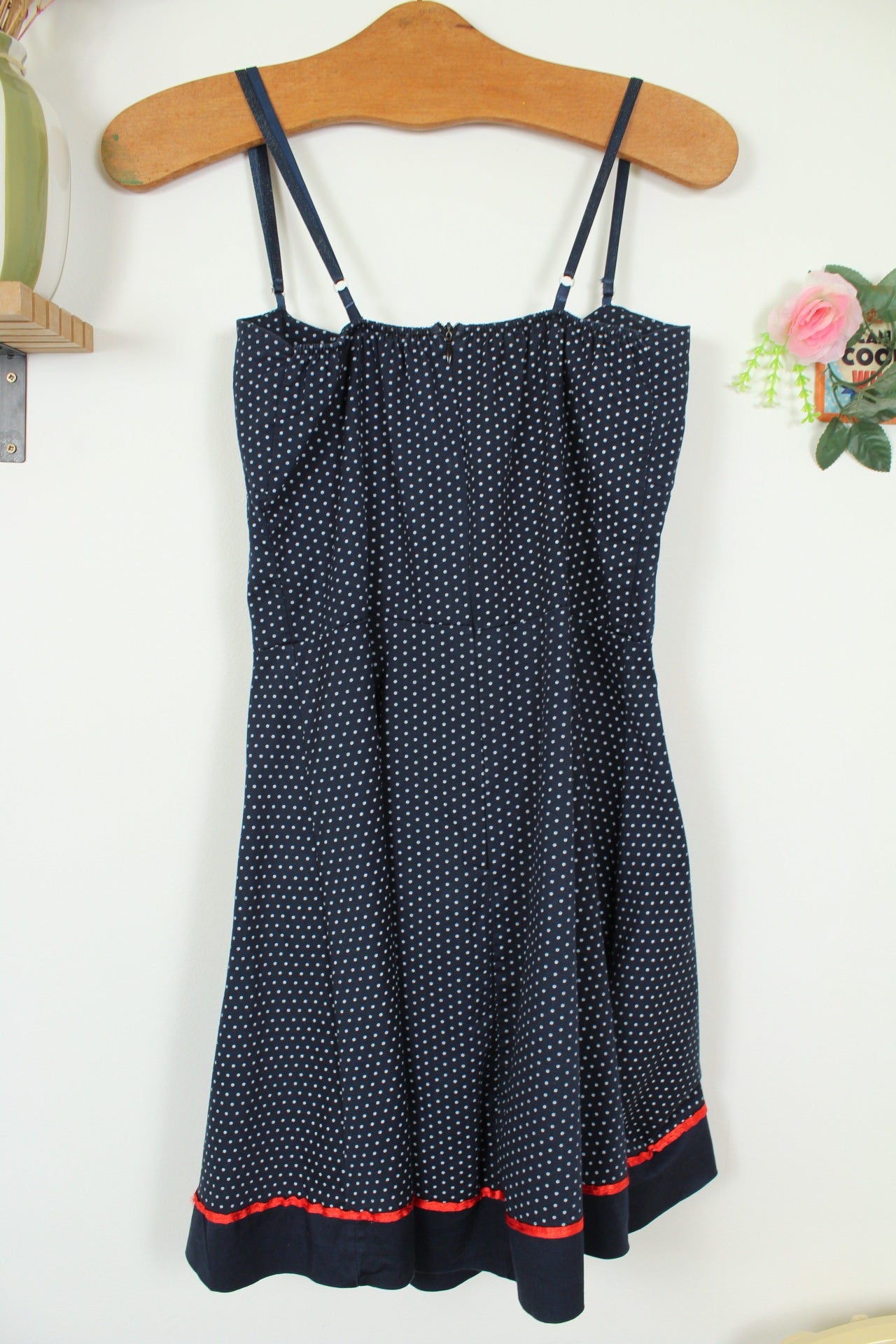 🌸🍒Robe à pois style rockabilly/pin-up nœud rouge - made in Italy - Taille 36🍒🌸