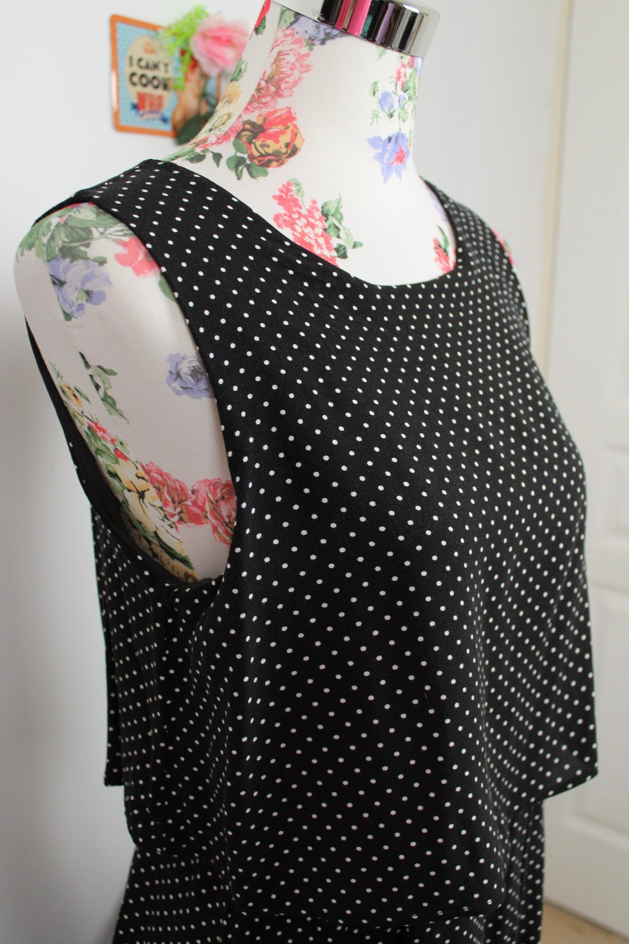 🌸🍒Robe fluide à pois Pigalle - style rétro pin-up rockabilly - Taille 38🍒🌸