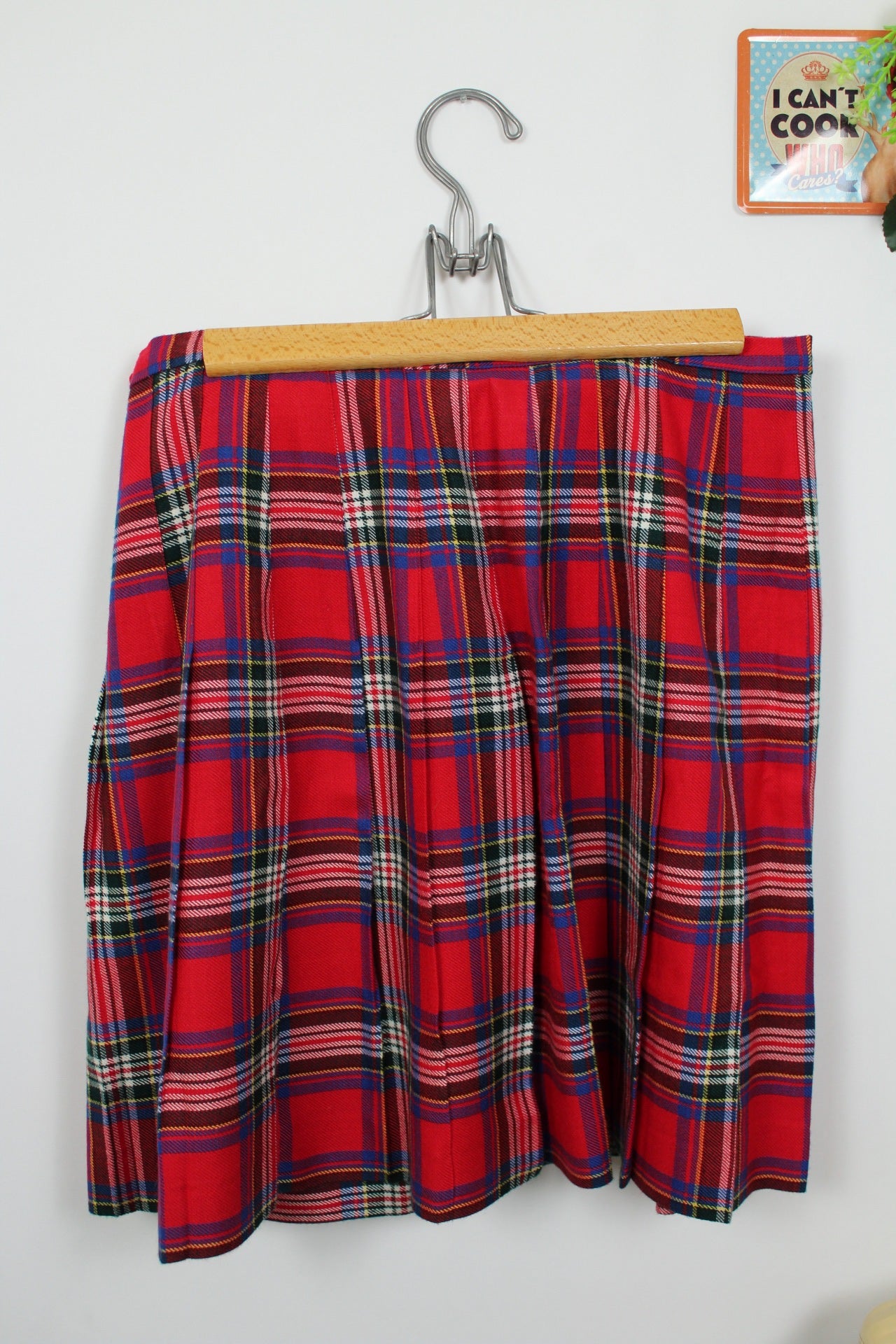 🌸🍒Jupe vintage 70/80's kilt tartan esprit écossais - Taille 38/40🍒🌸