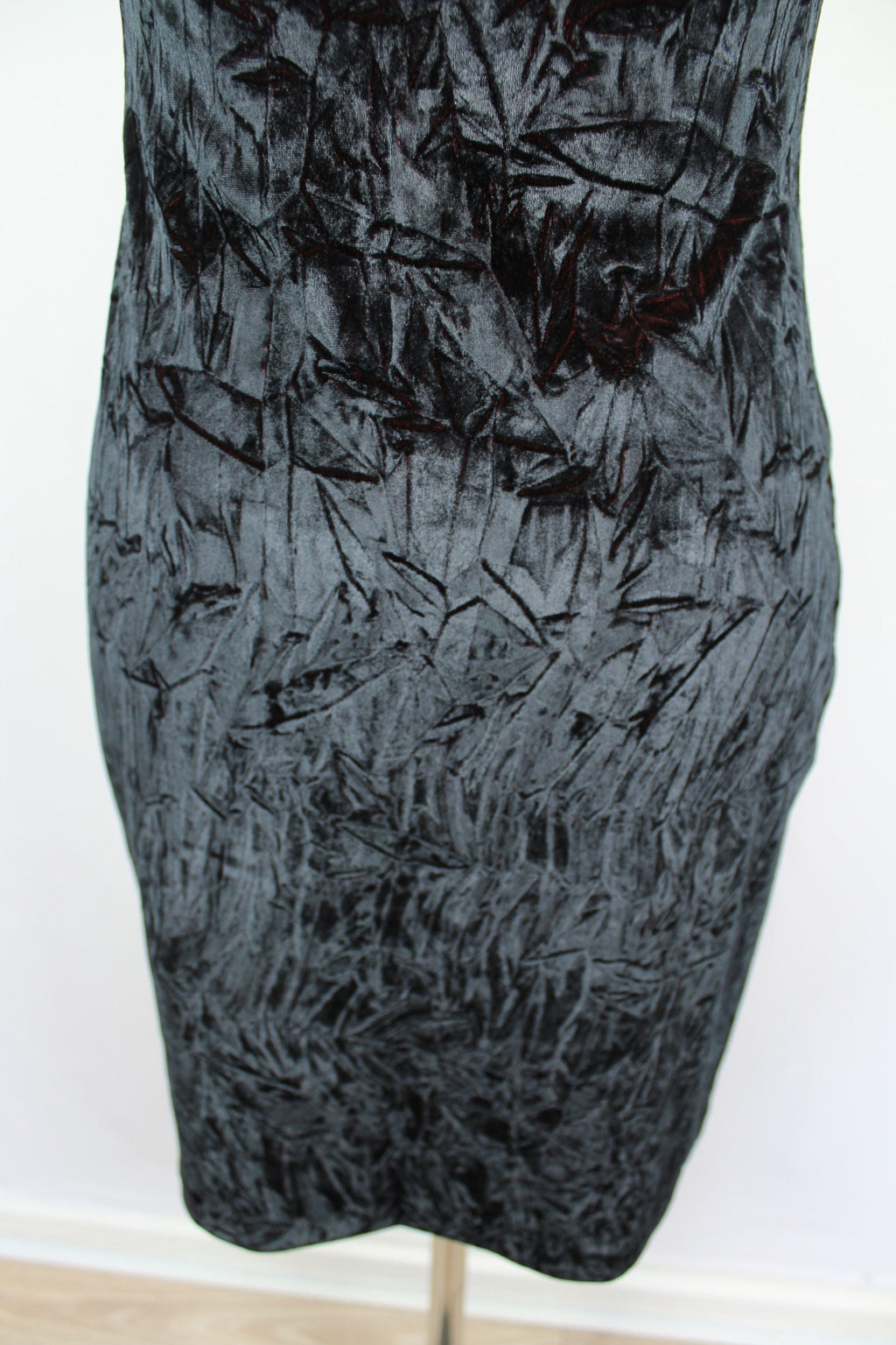 ✨Robe en velours froissé reflets bordeaux cuivré - Promod vintage 80's - robe de soirée✨