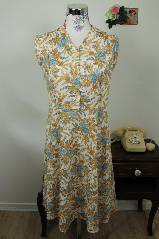 🌸🍒Robe vintage 70's esprit prairie romantique/cottagecore - Taille 38🍒🌸