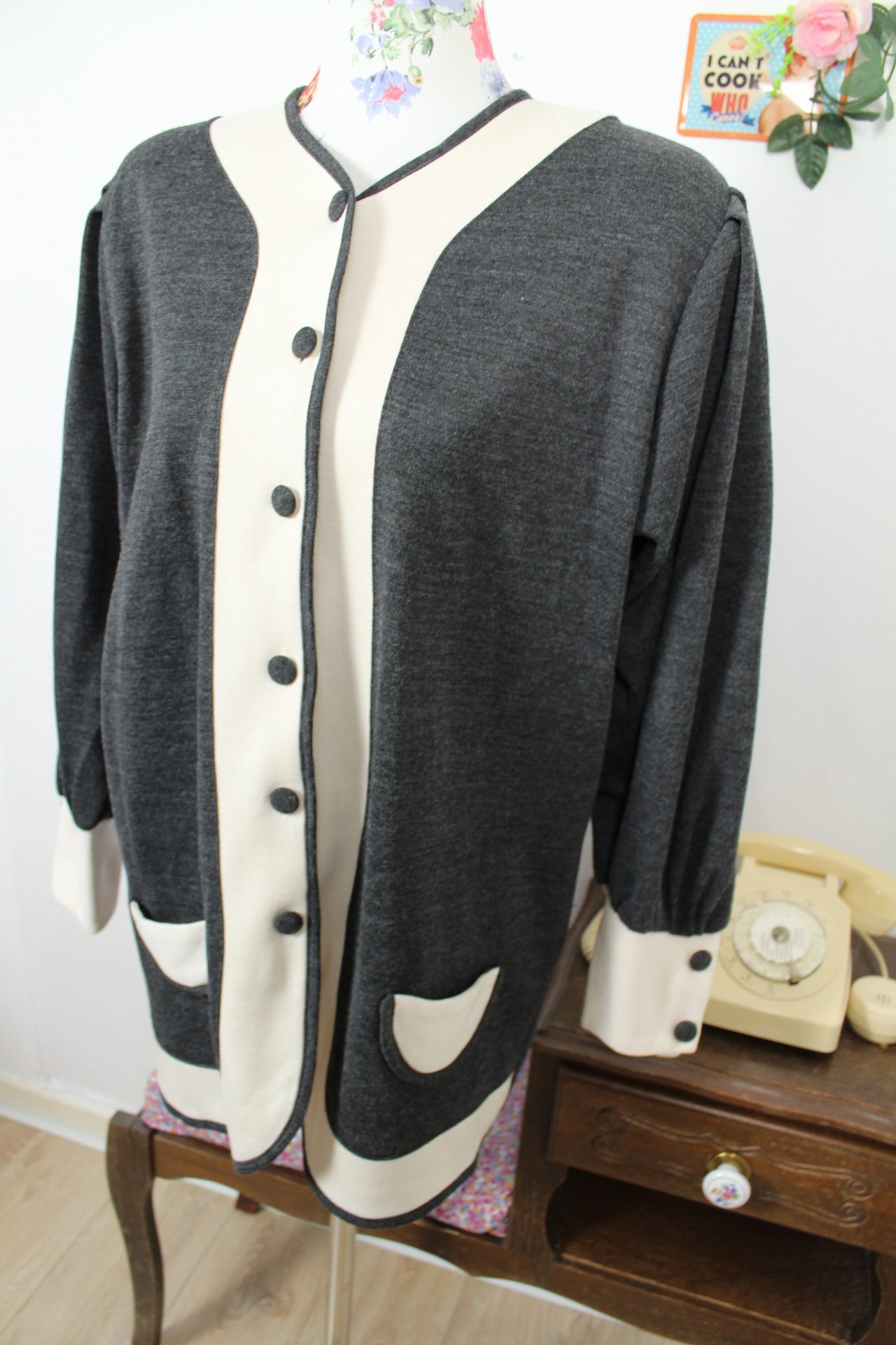 Col plastron mixte Marine Made in France|Maison Solfin Col plastron mixte Marine Made in France|Maison Solfin