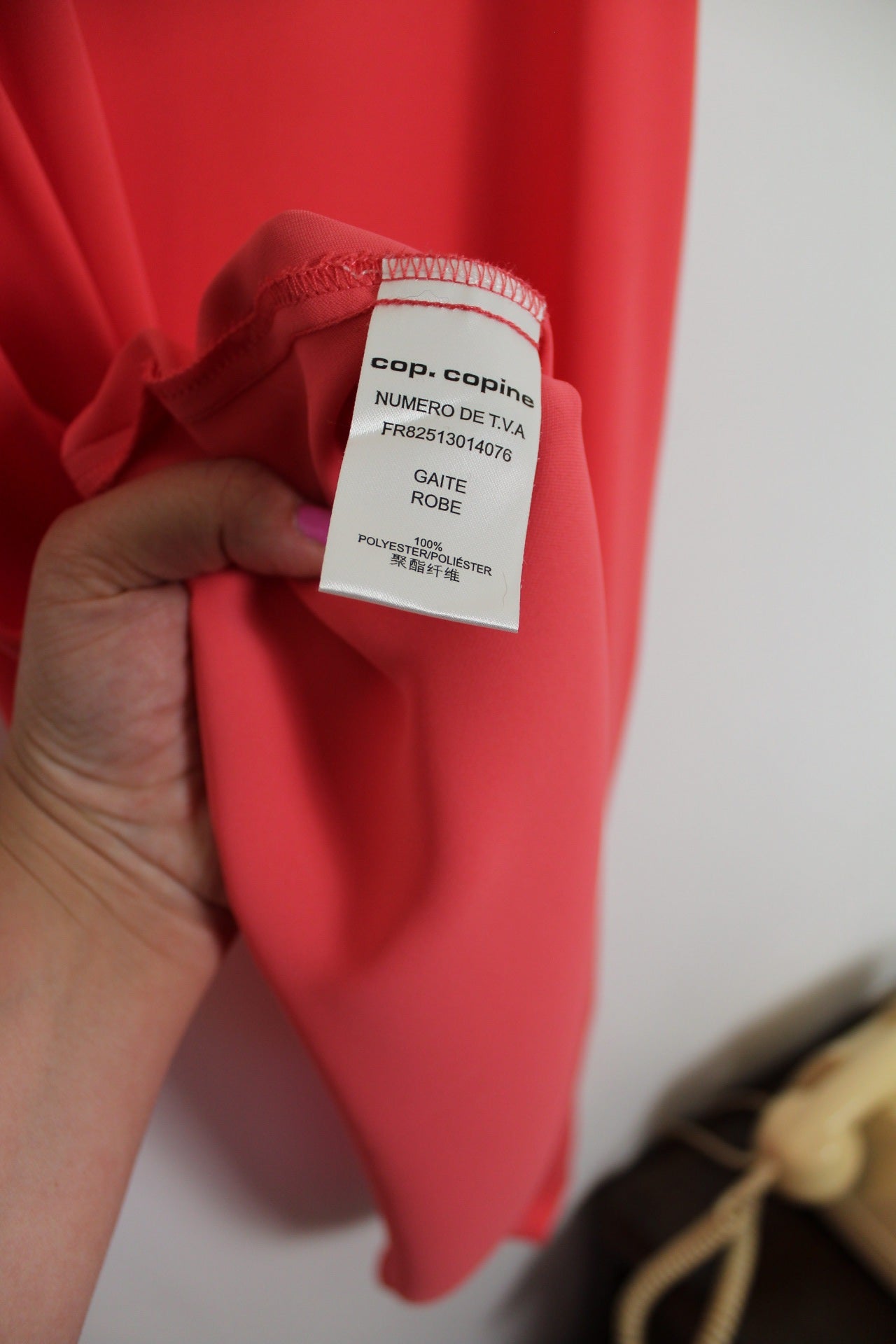 🌸🍒Robe Cop Copine d'été rose orangé pep's & bandes satinées - Taille 34🍒🌸