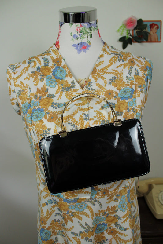 🌸🍒Sac rétro style grand portefeuille à mains esprit 60's🍒🌸