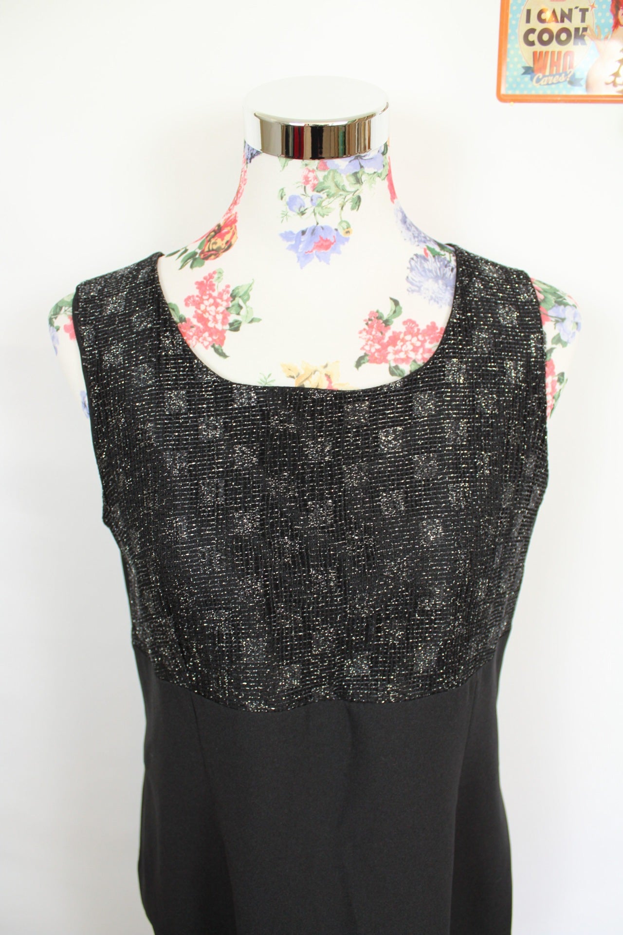 ✨Ensemble de soirée noir vintage 90s - robe + Boléro manches pailletées✨