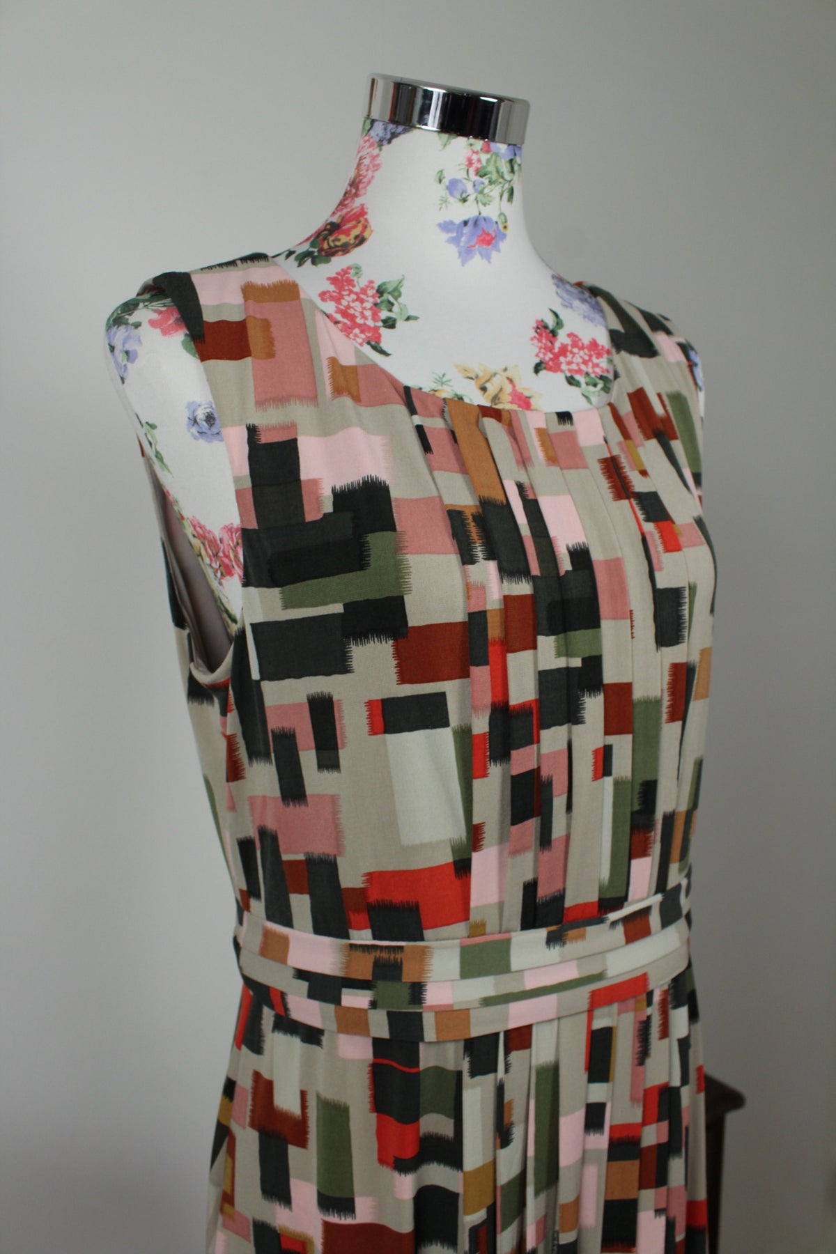 Robe Akac Ecou aux couleurs automnales années 2000 - Taille 38
