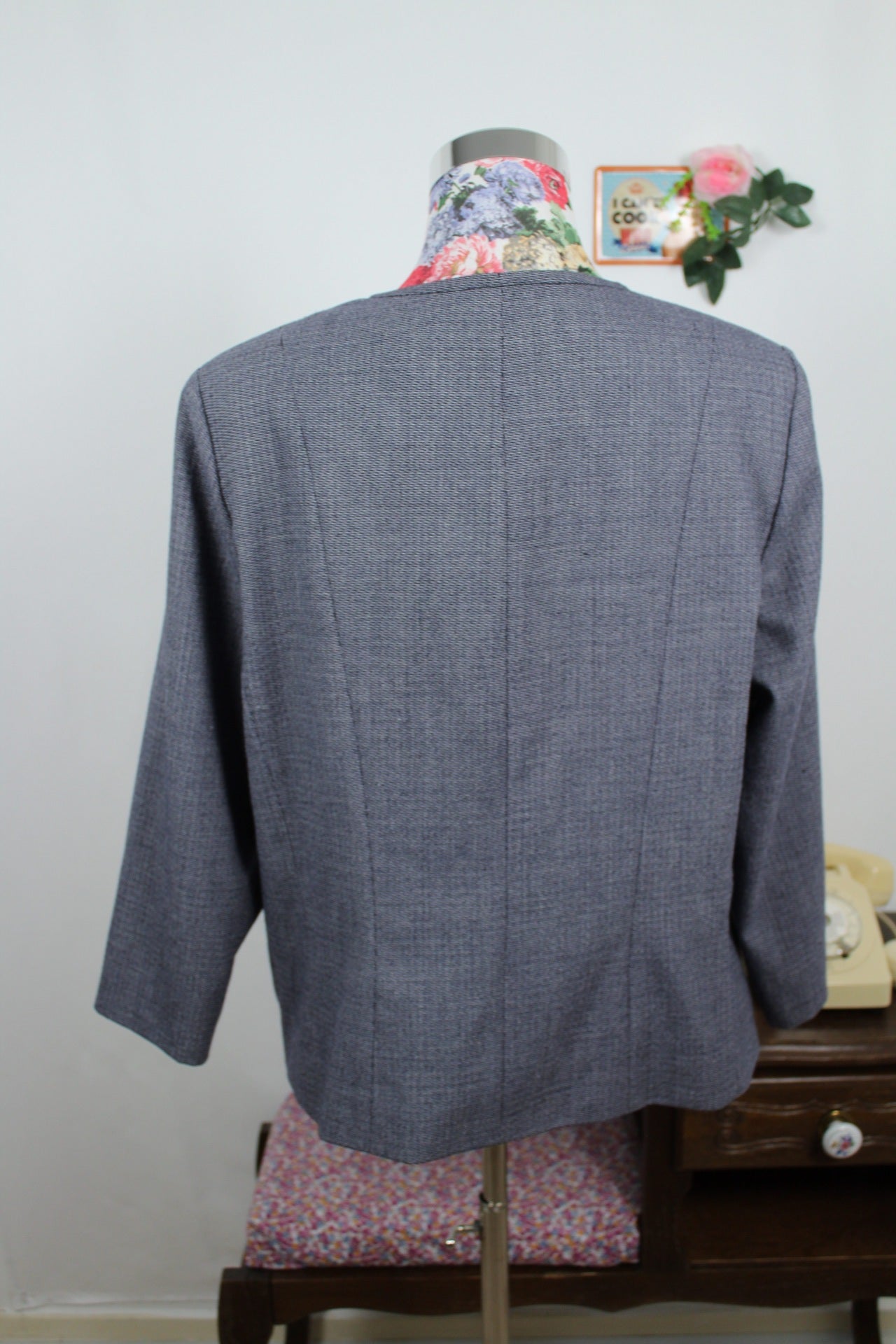 🌸🍒Veste vintage Weill 80/90s en laine - boutons calèche iconiques - chic parisien - Taille 42/44🍒🌸