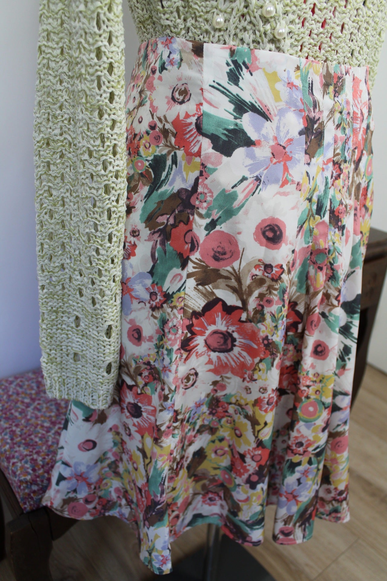 🌸🍒Jupe Burton printanière ultra fleurie - Taille 44🍒🌸