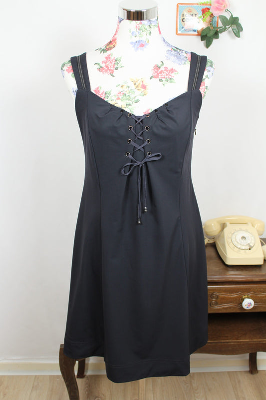 🍒🌸Robe noire Voodoo avec laçage corset - Taille 40🌸🍒