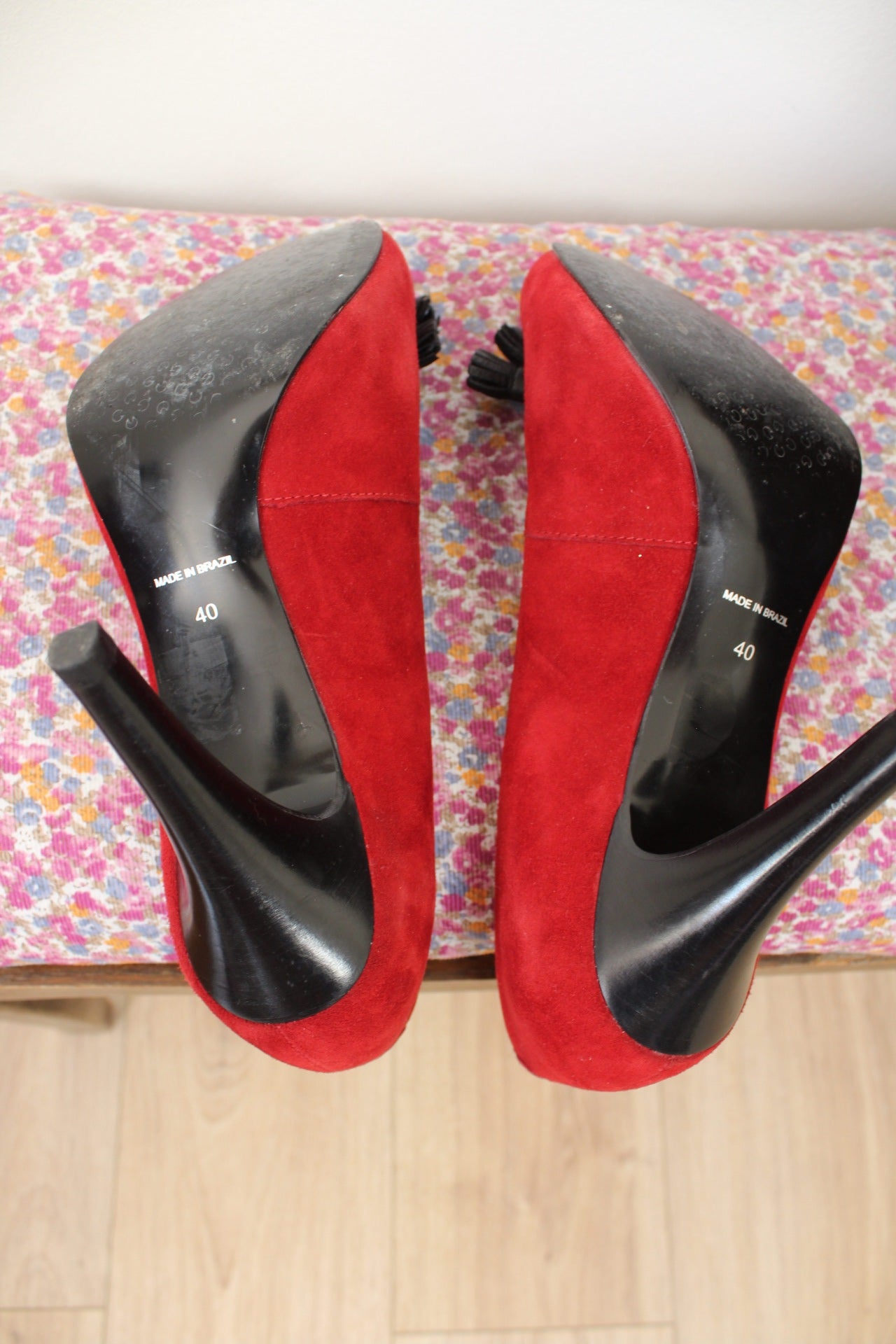 🌸🍒Escarpins Minelli style pin-up rouge - pointure 40🍒🌸
