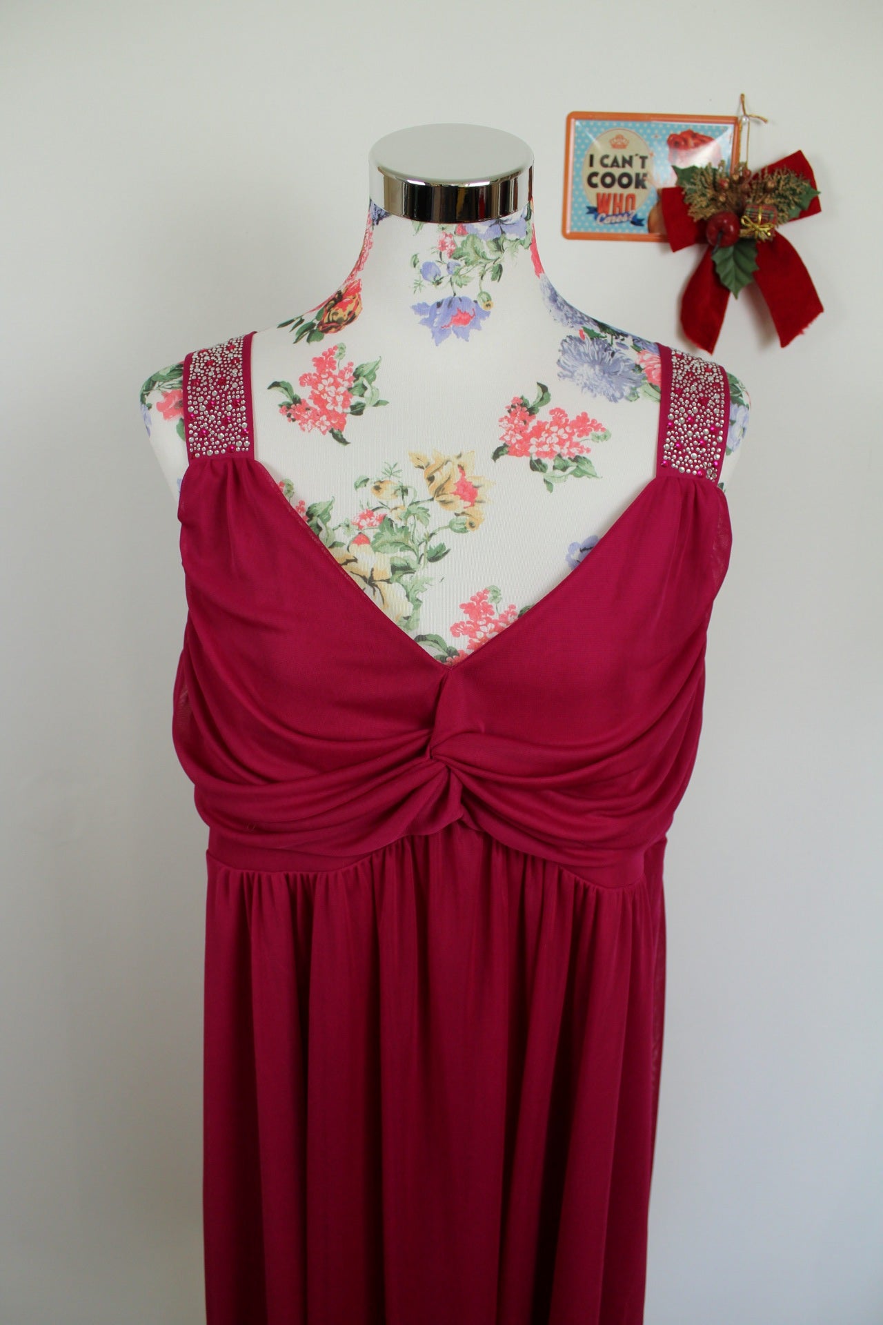 ✨Robe fuchsia Bodyflirt en voile doublé et strass - fêtes & soirées✨