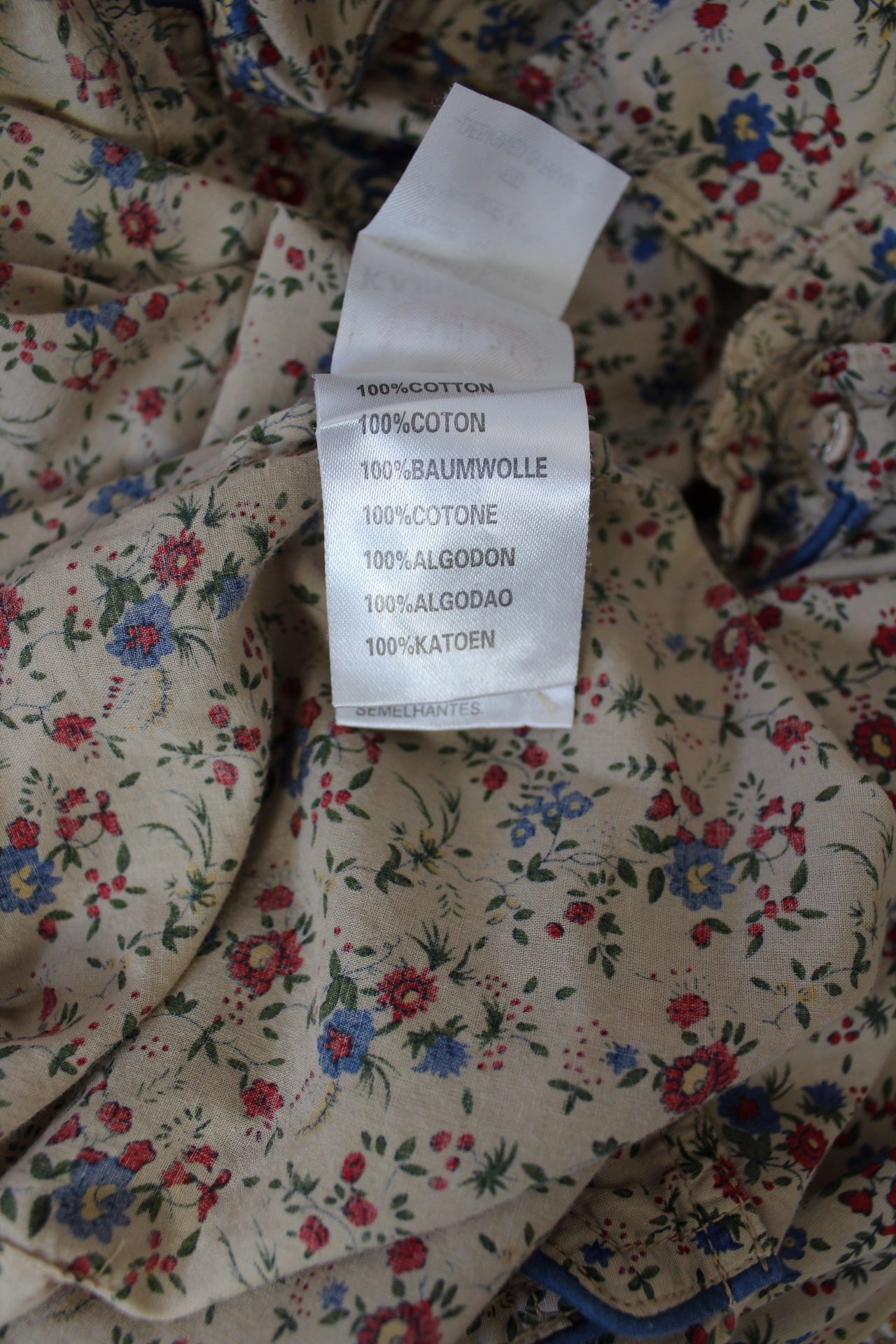 🍒🌸Chemise Kaporal 2000's fleurie - style western chic - 100% coton - Taille 38🌸🍒