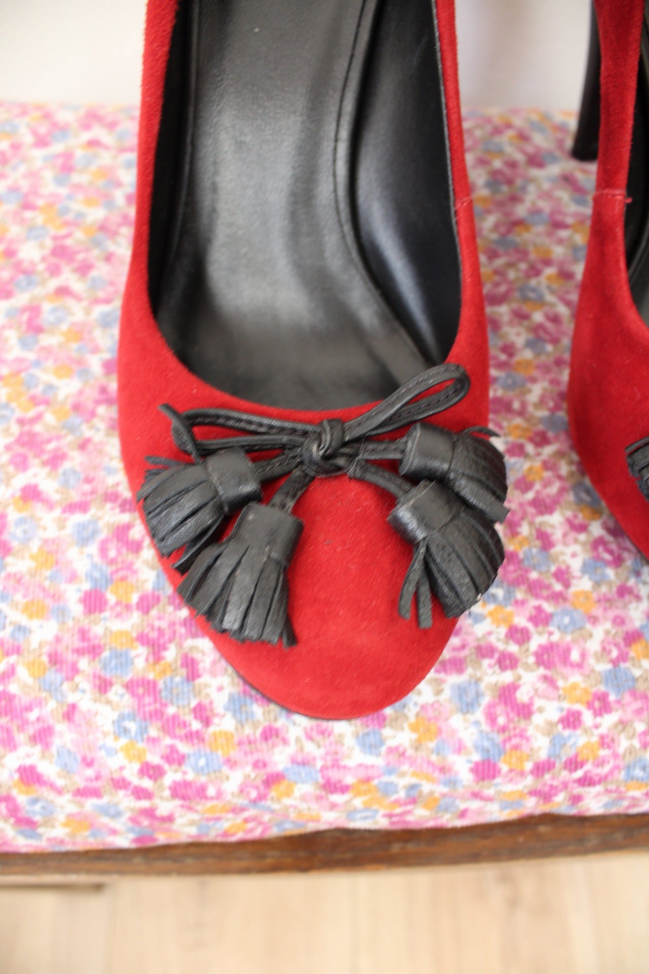 🌸🍒Escarpins Minelli style pin-up rouge - pointure 40🍒🌸