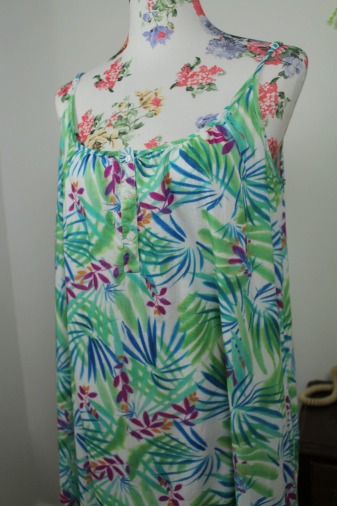 🌸🍒Robe longue tropicale Cyrillus 100% coton summer vibes - Taille 40/42🍒🌸